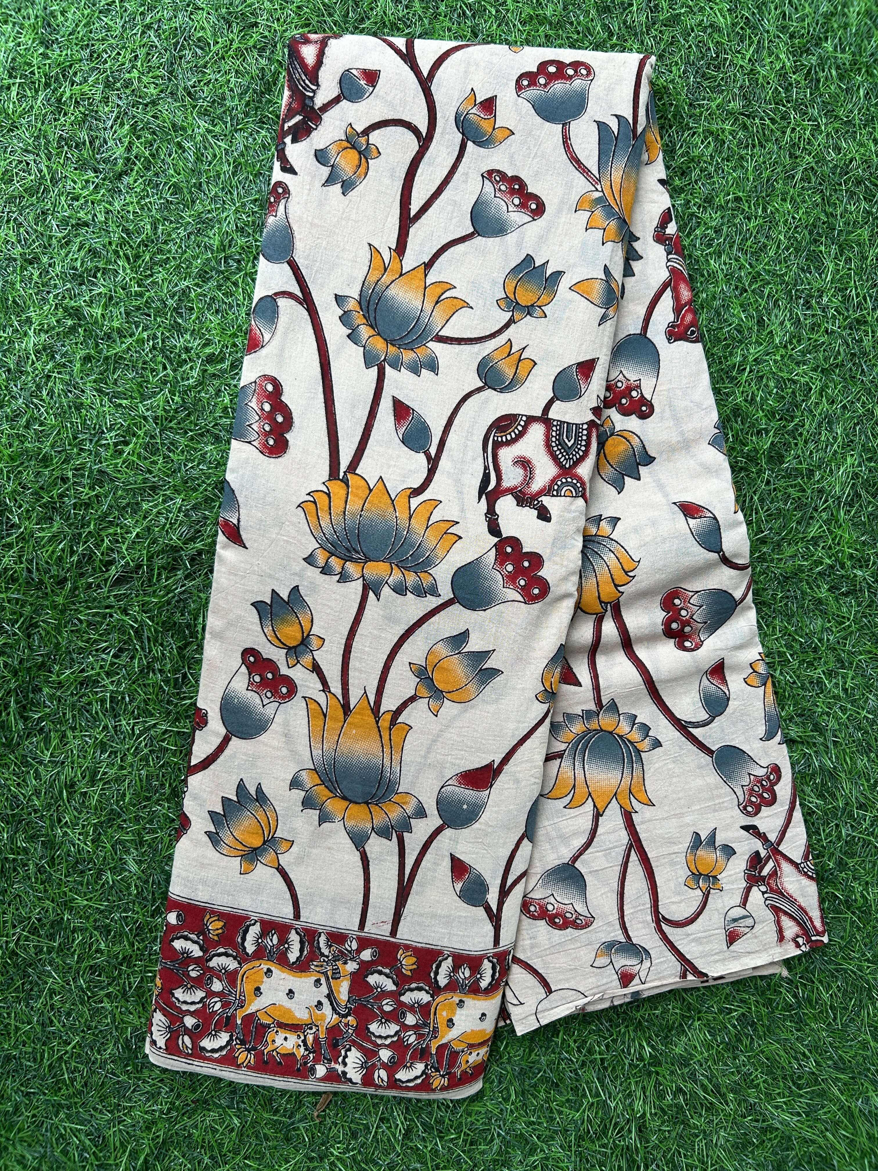 Kalamkari Cotton Saree – KCS-M432