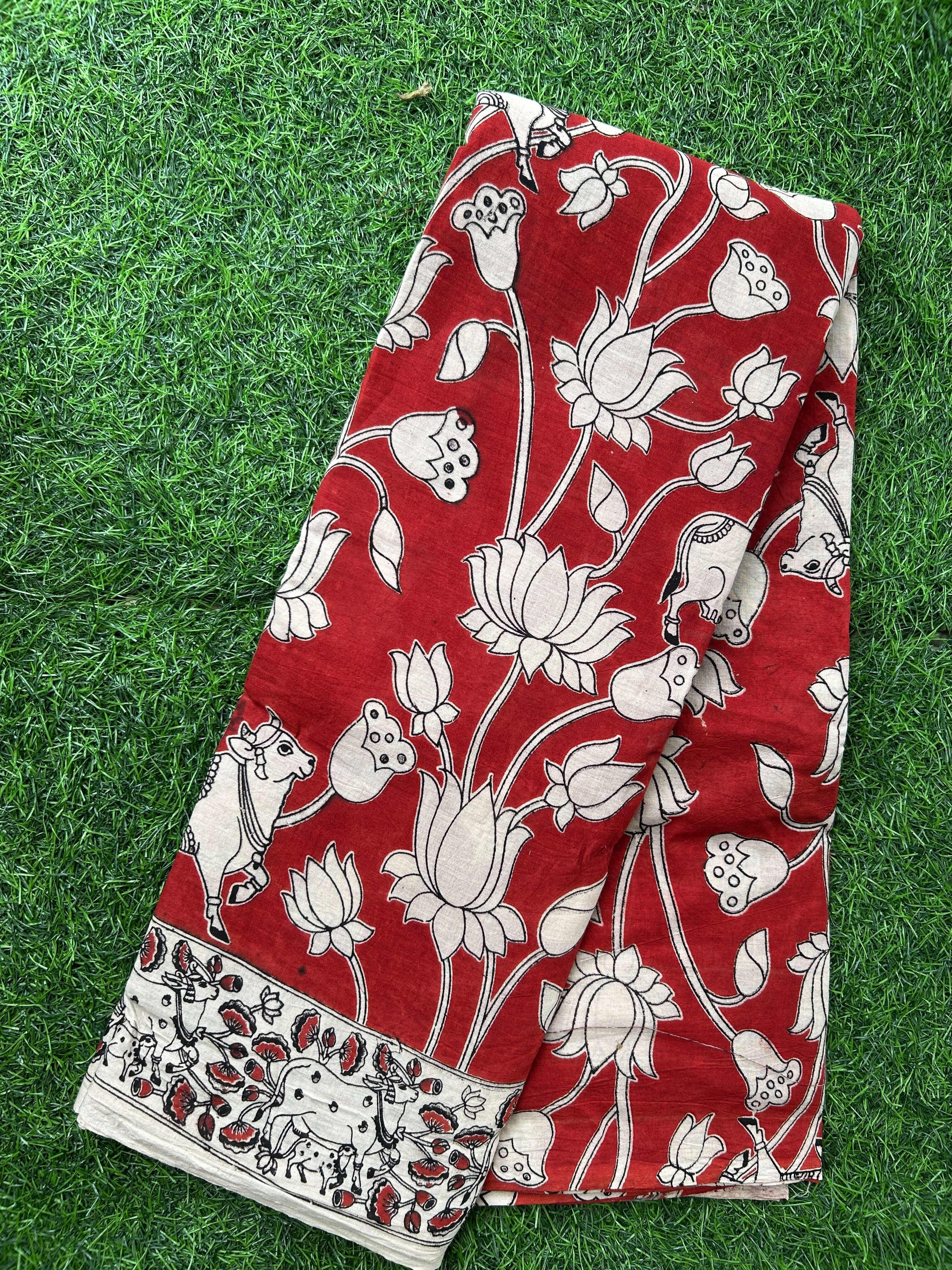 Kalamkari Cotton Saree – KCS-M436
