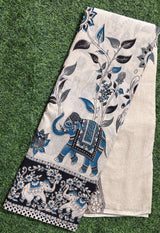 Kalamkari Cotton Saree – KCS-M615