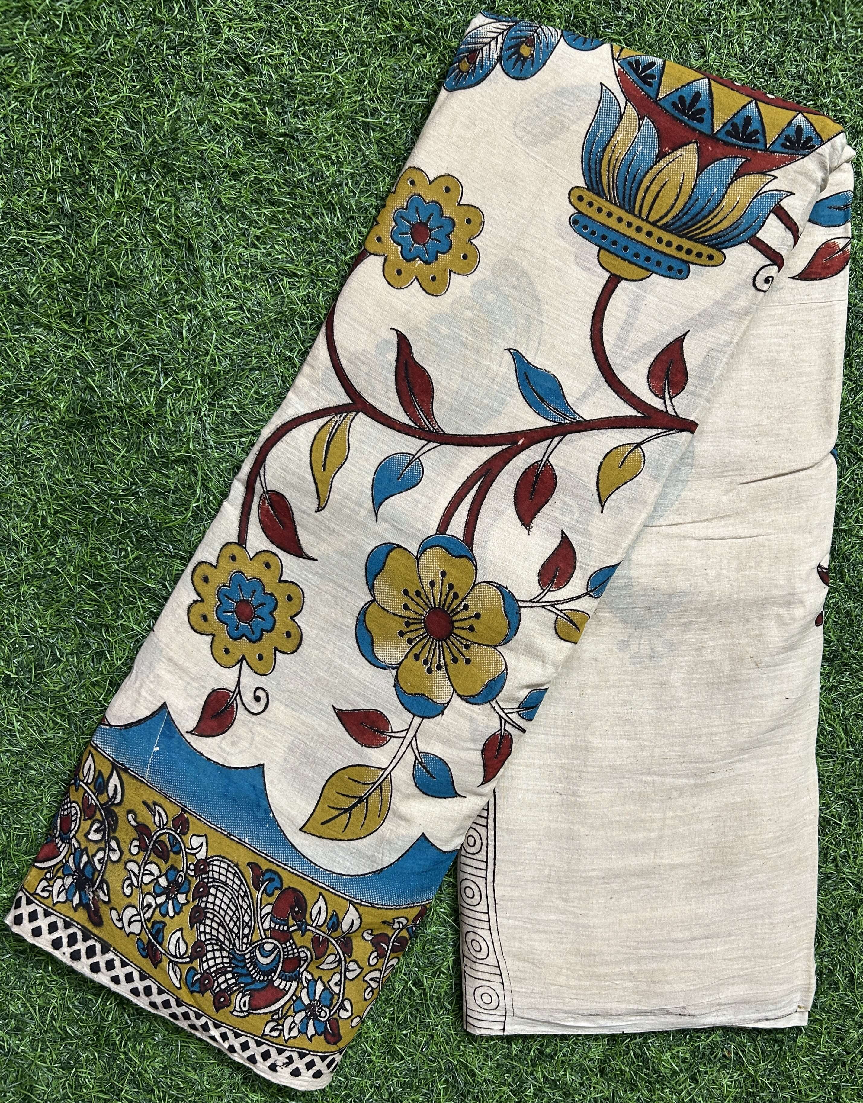 Kalamkari Cotton Saree – KCS-M620