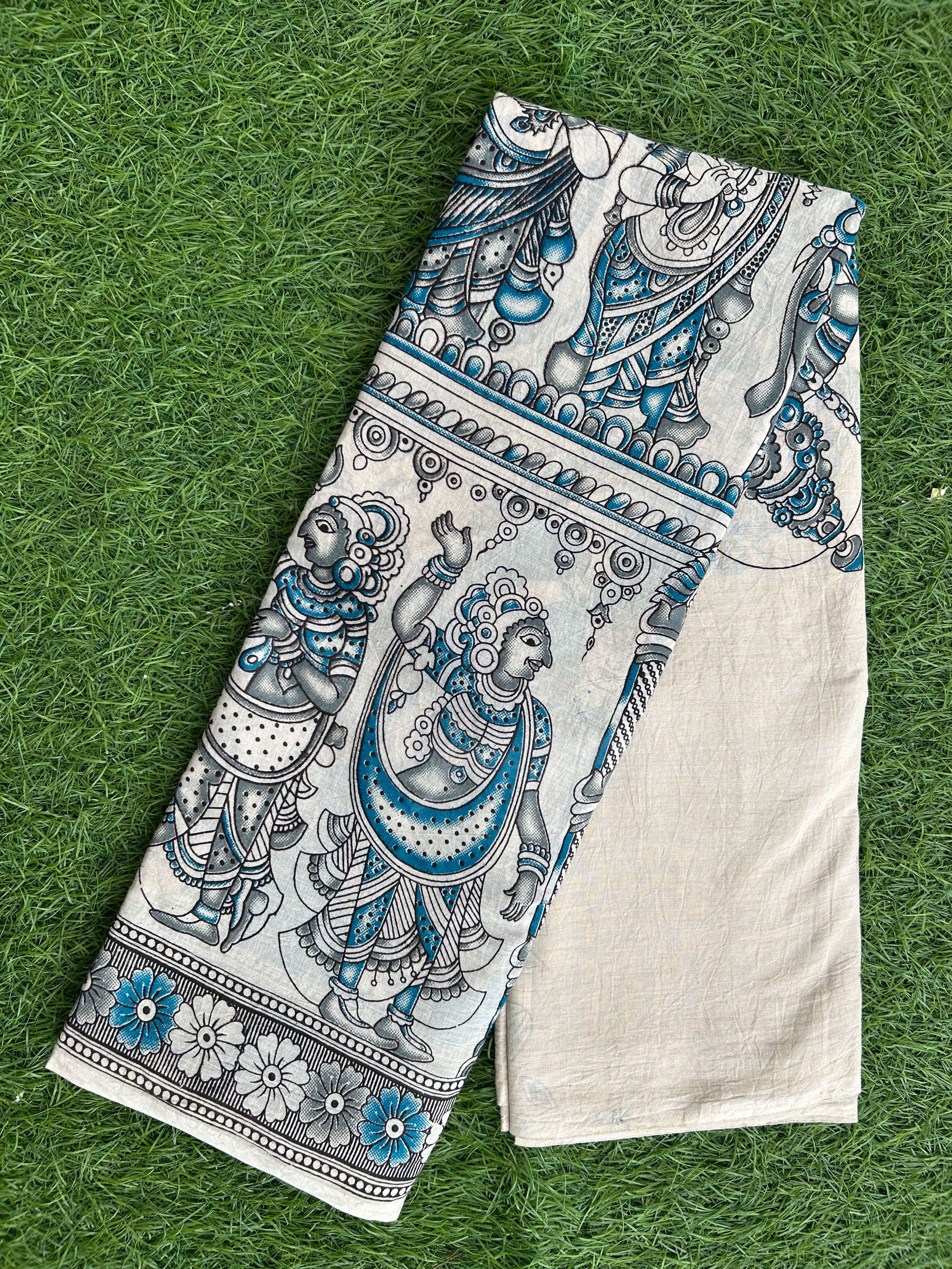 Kalamkari Cotton Saree – KCS-M469