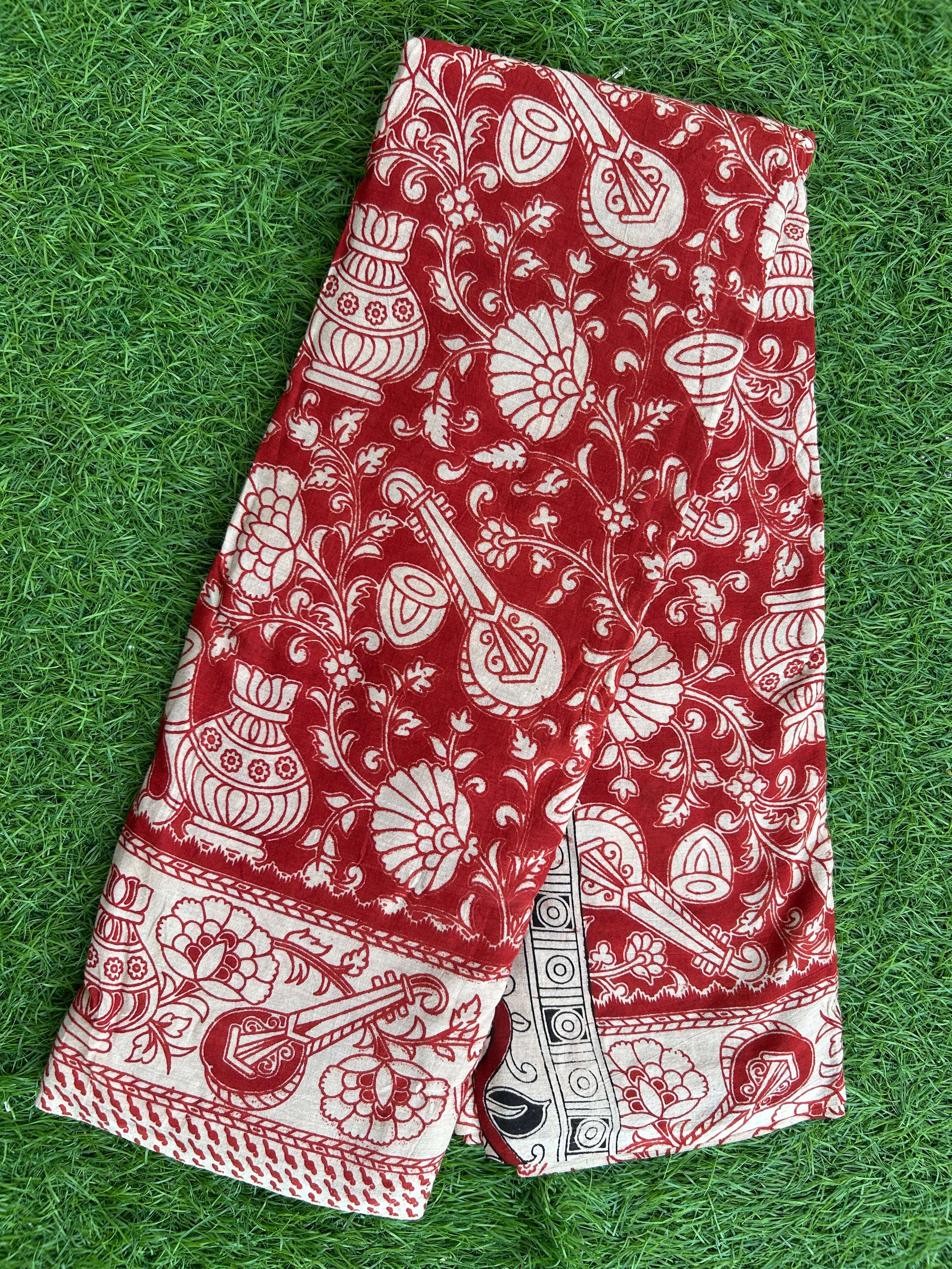 Kalamkari Cotton Saree – KCS-M473