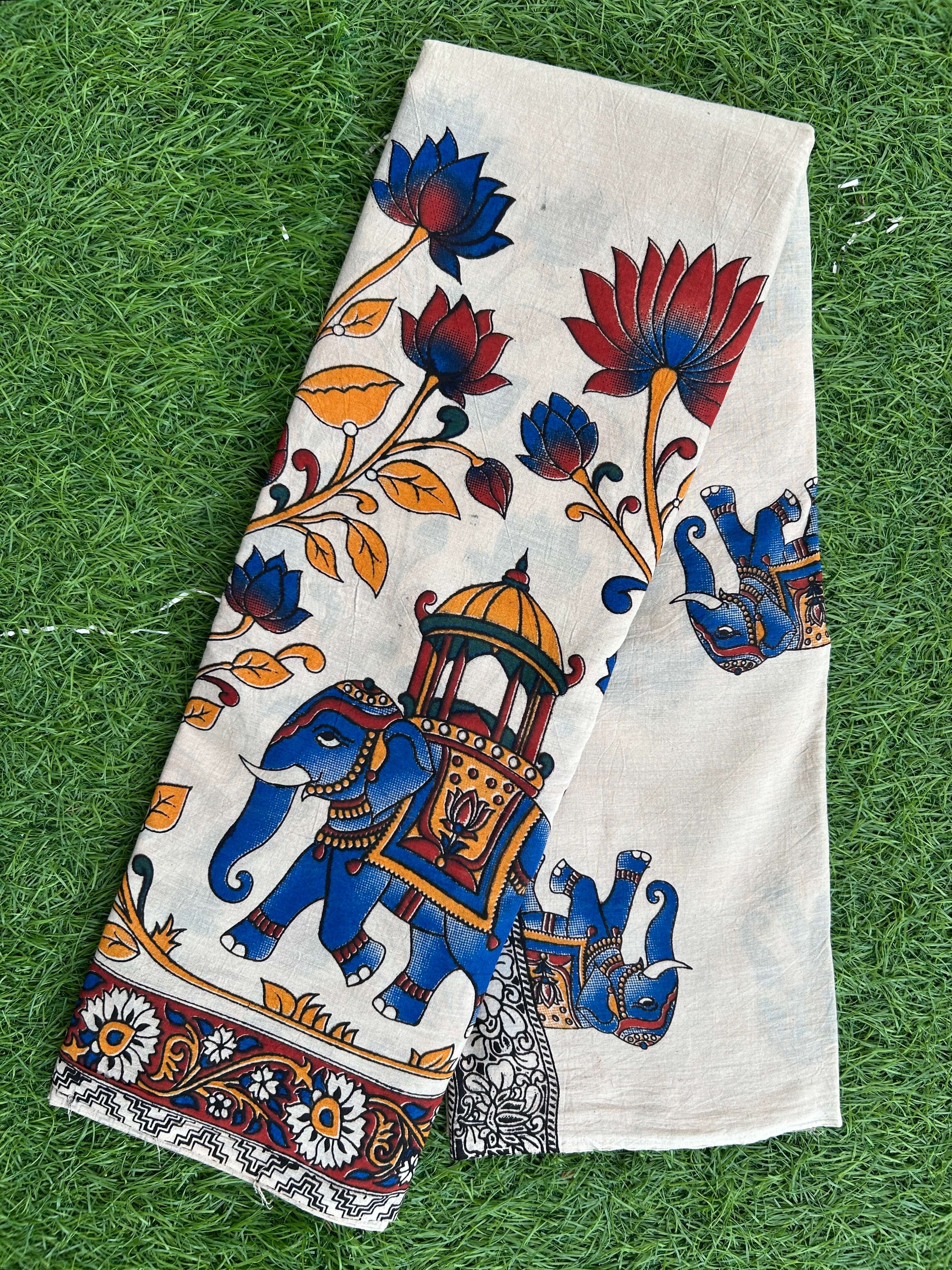 Kalamkari Cotton Saree – KCS-M447