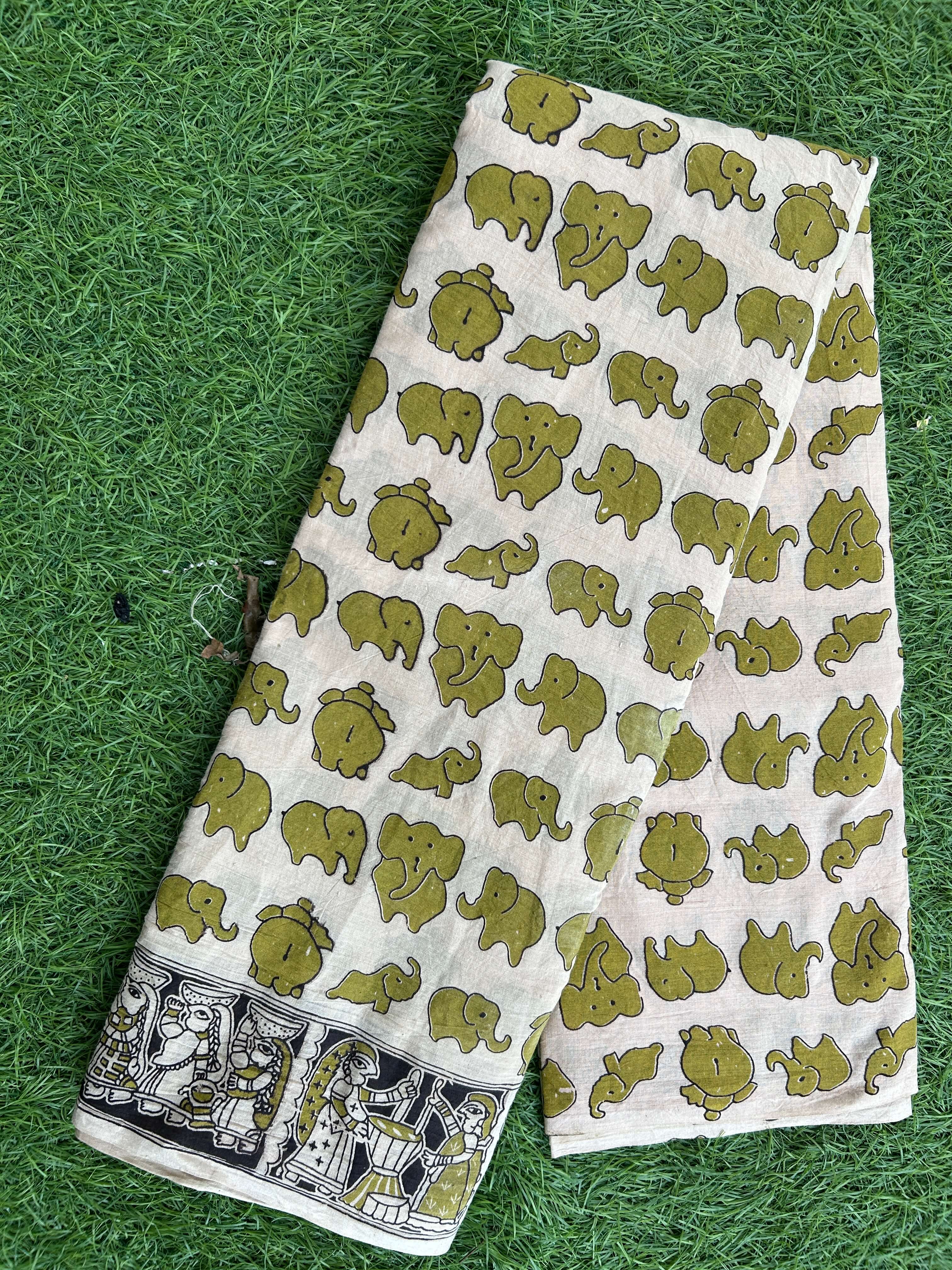 Kalamkari Cotton Saree – KCS-M454