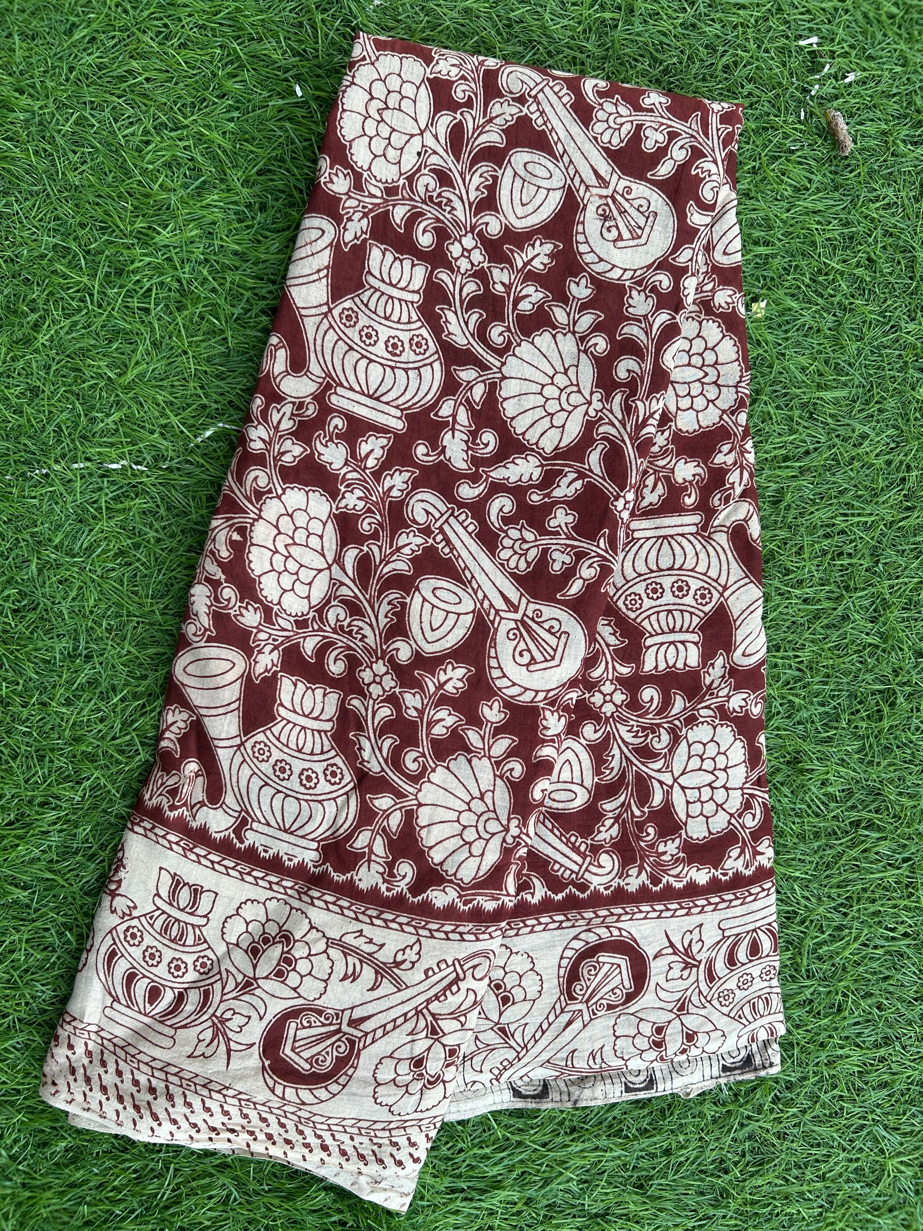 Kalamkari Cotton Saree – KCS-M453