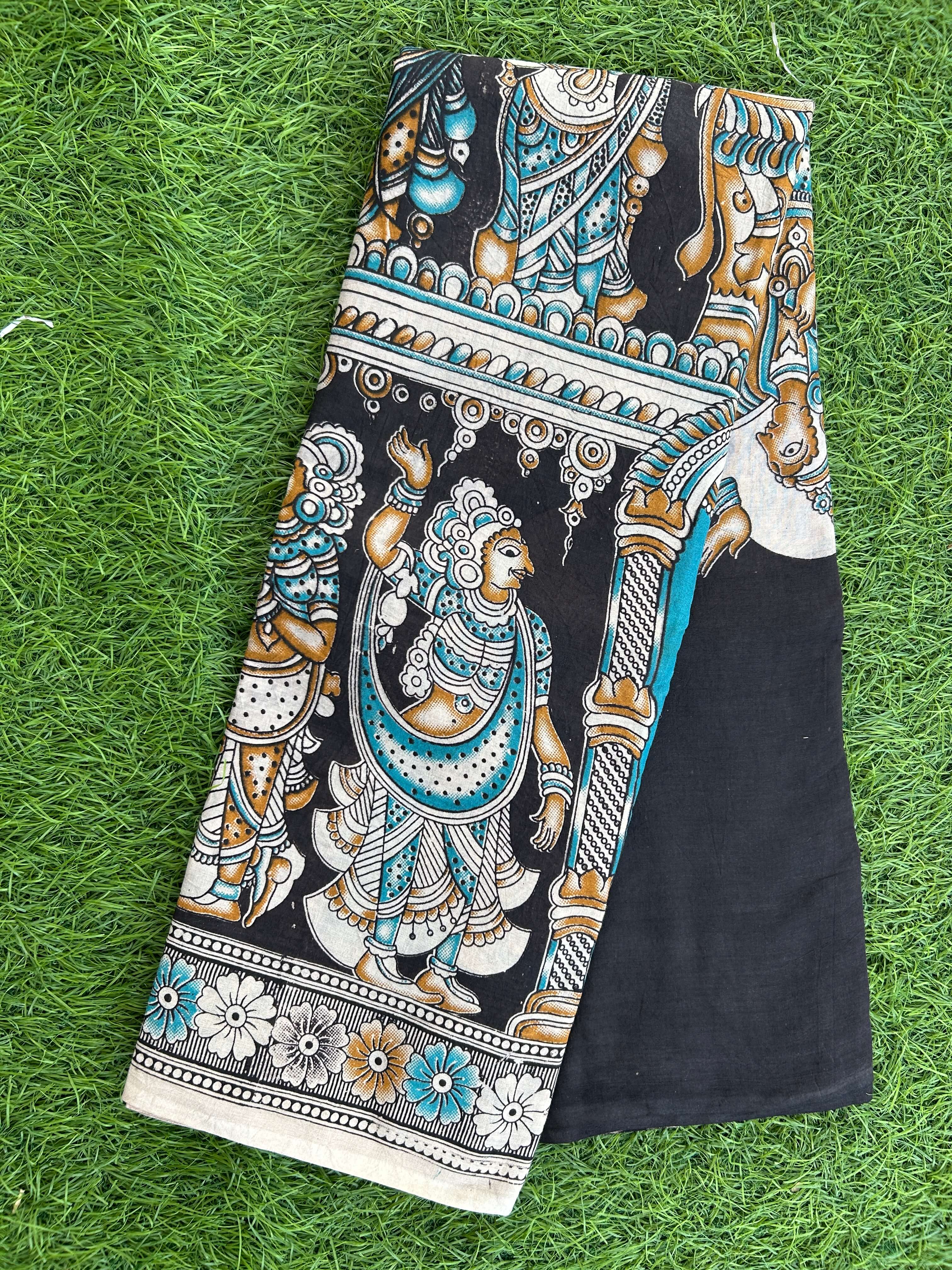 Kalamkari Cotton Saree – KCS-M479