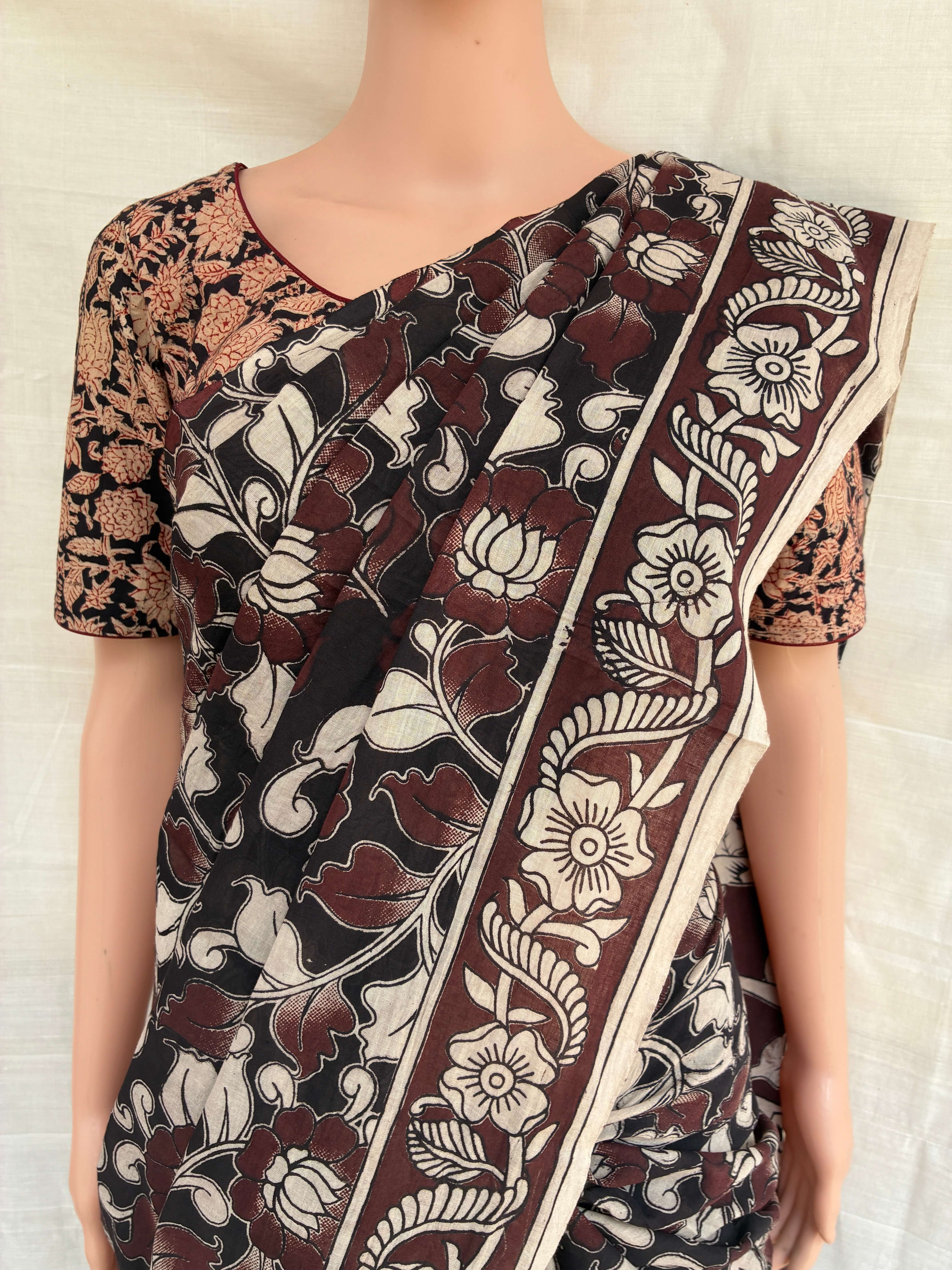 Kalamkari Cotton Saree – KCS-M549