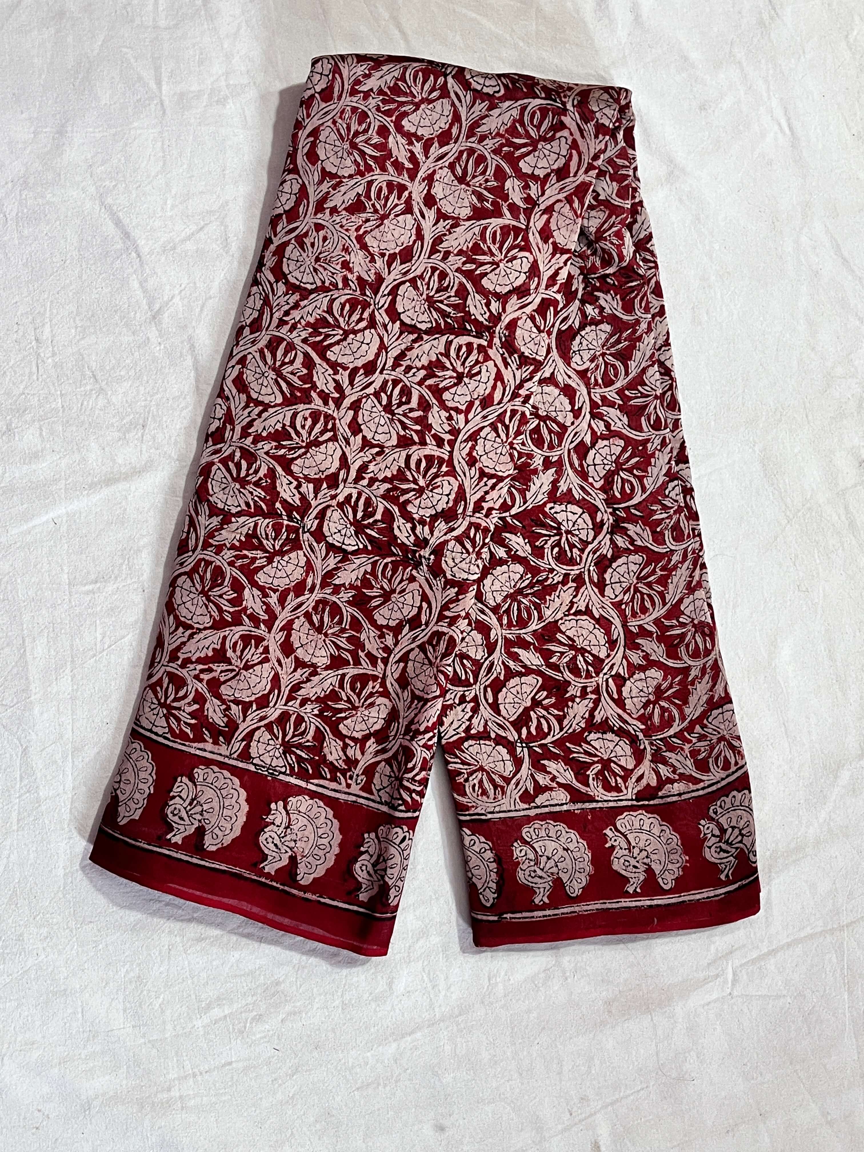 Kalamkari Chanderi Silk Saree-KCHAN-M056