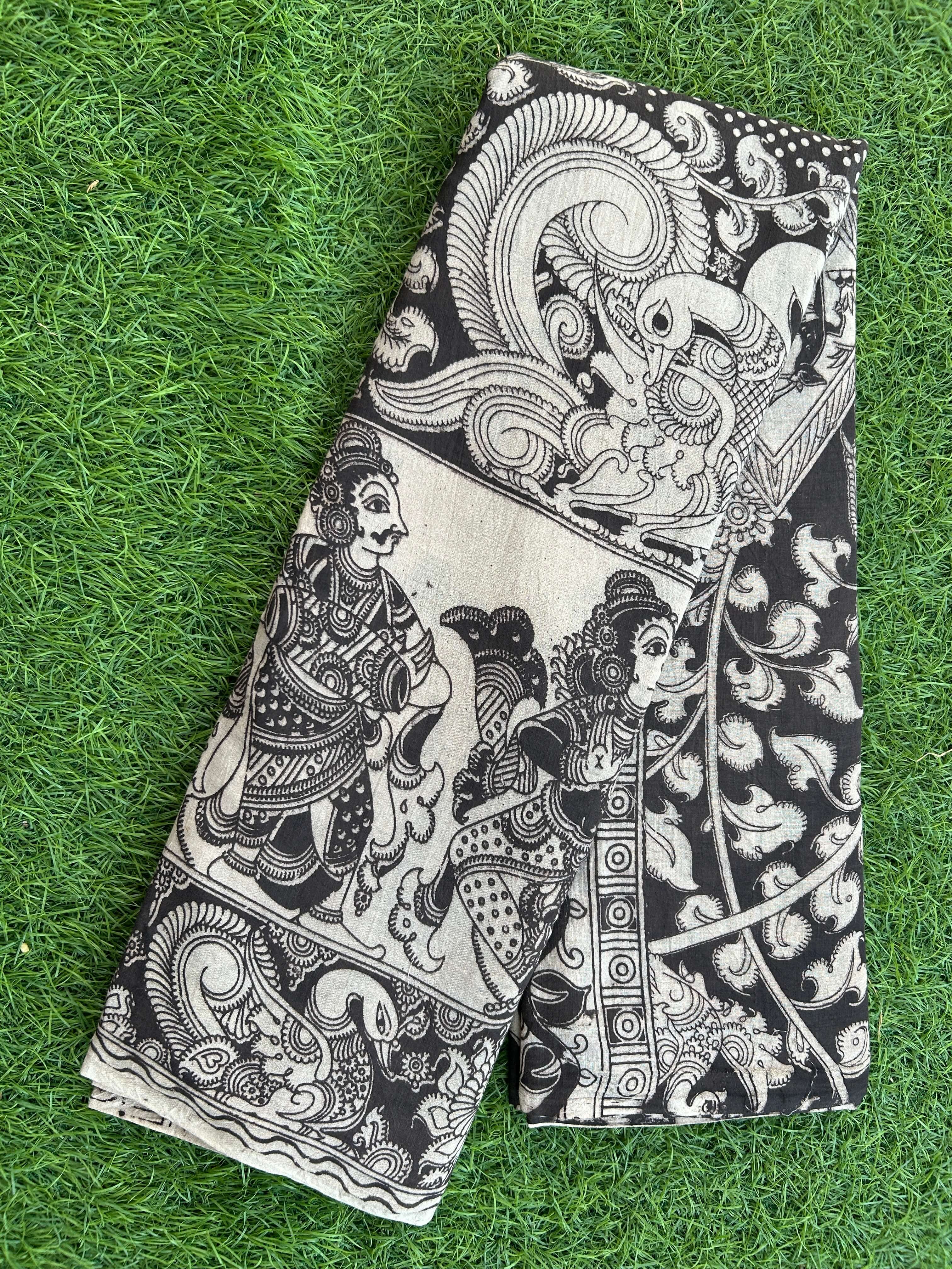 Kalamkari Cotton Saree – KCS-M498