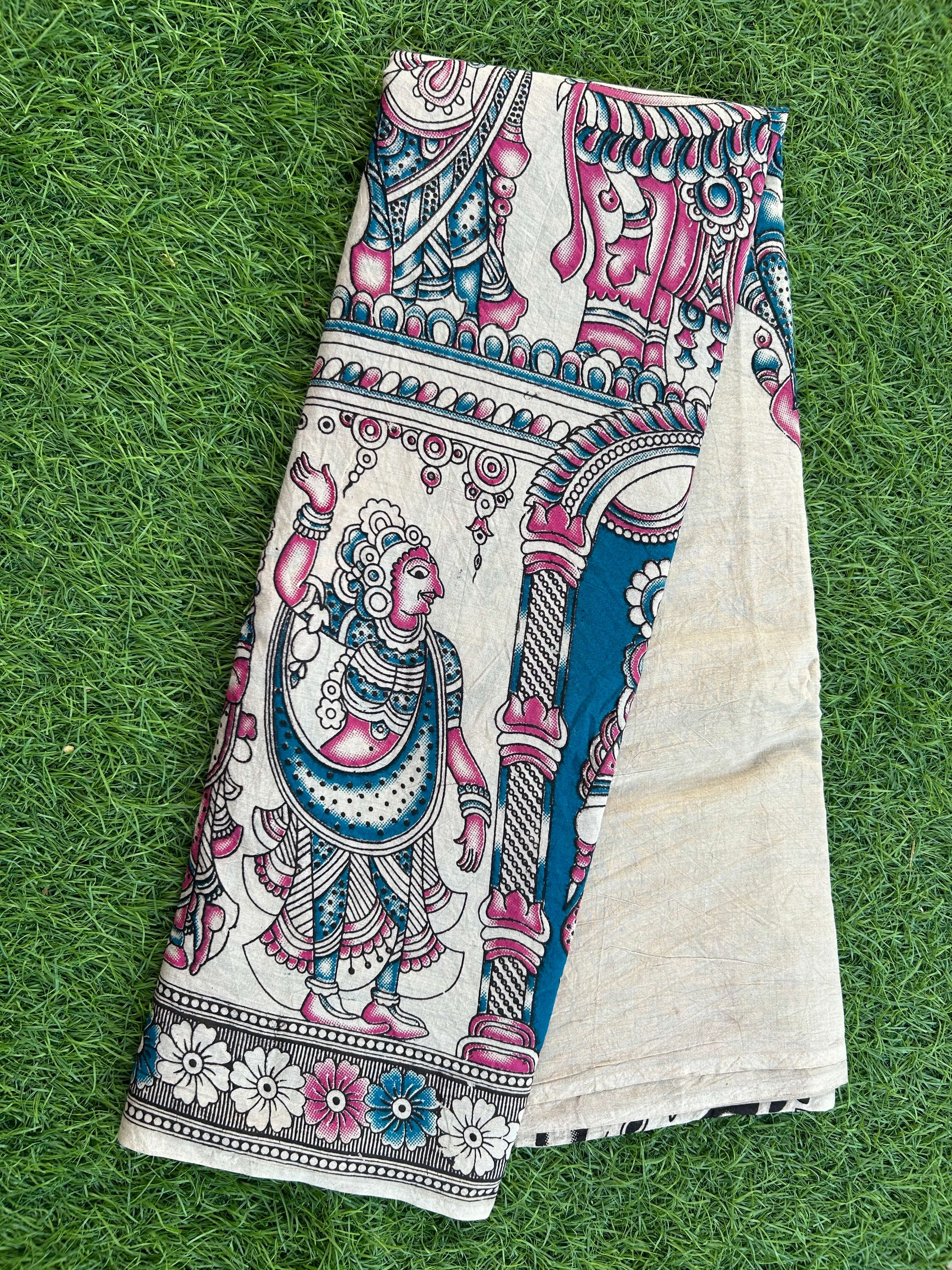 Kalamkari Cotton Saree – KCS-M512