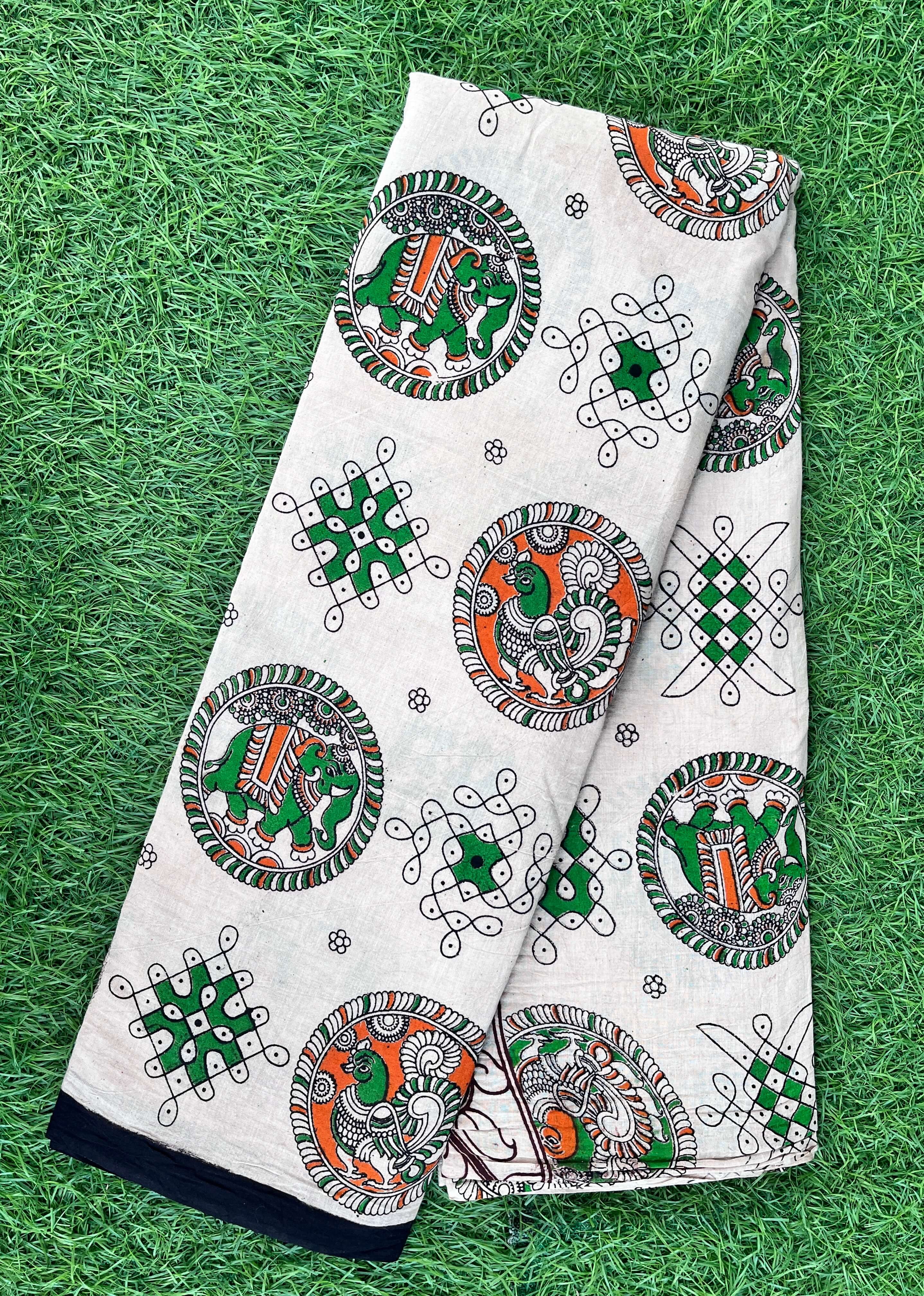 Kalamkari Cotton Saree – KCS-M415