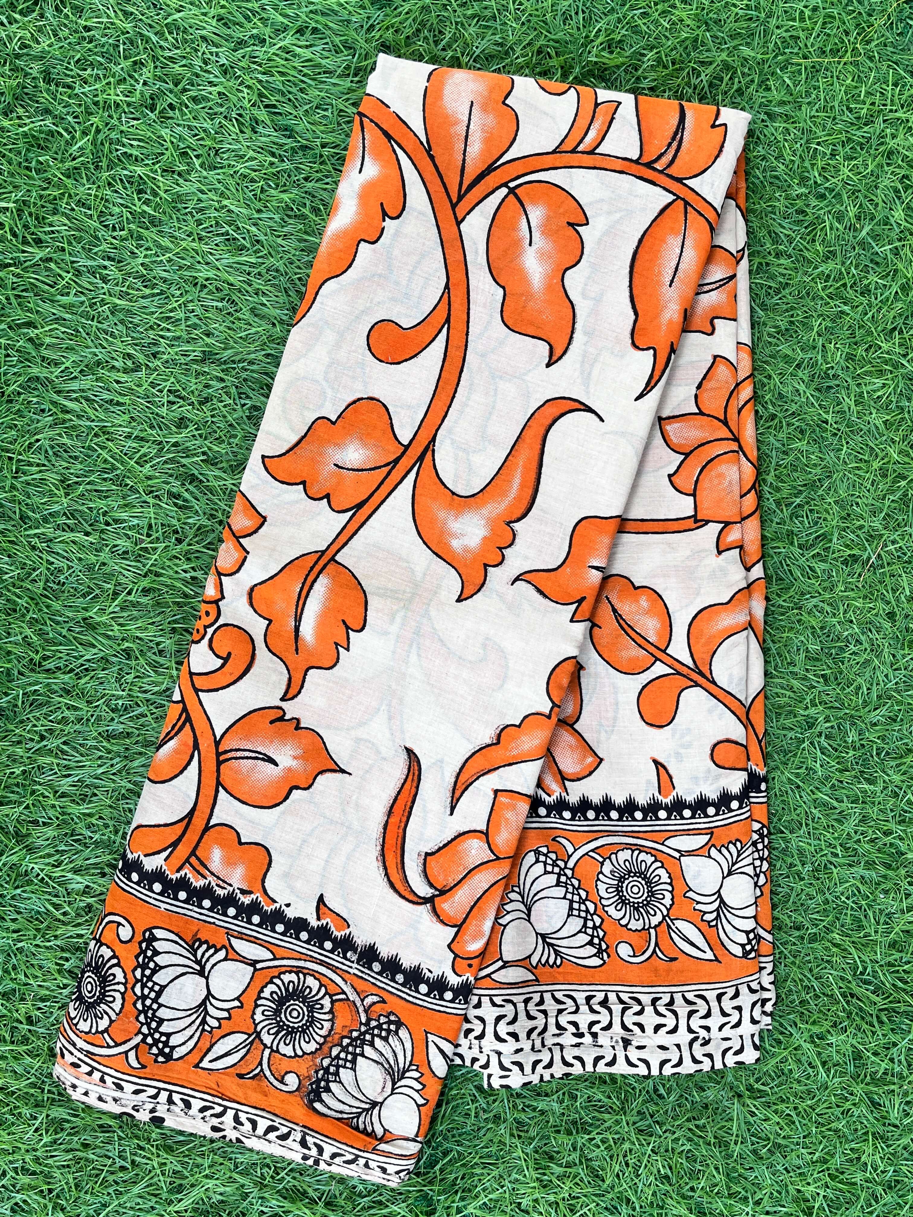 Kalamkari Cotton Saree – KCS-M417