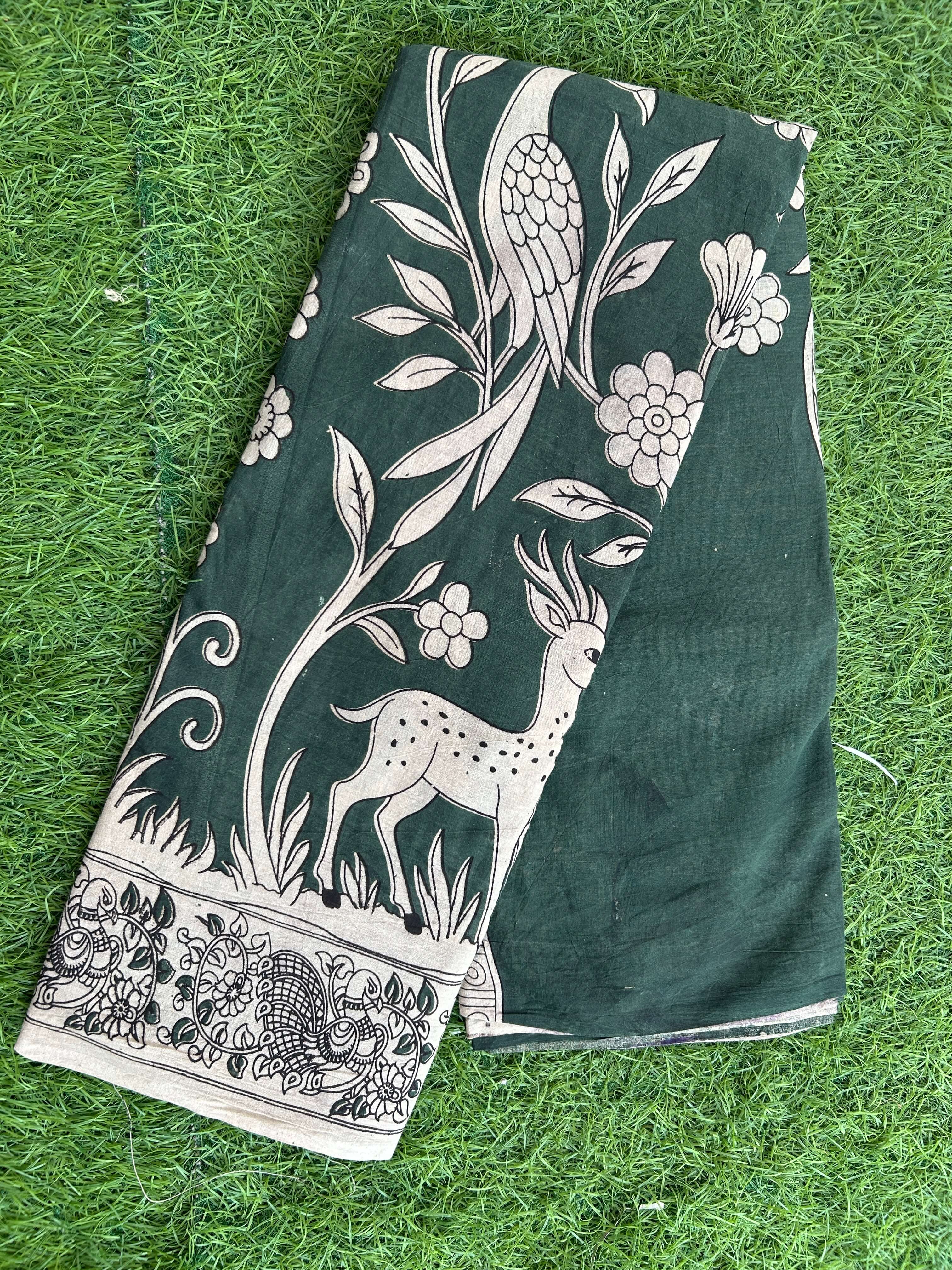 Kalamkari Cotton Saree – KCS-M523