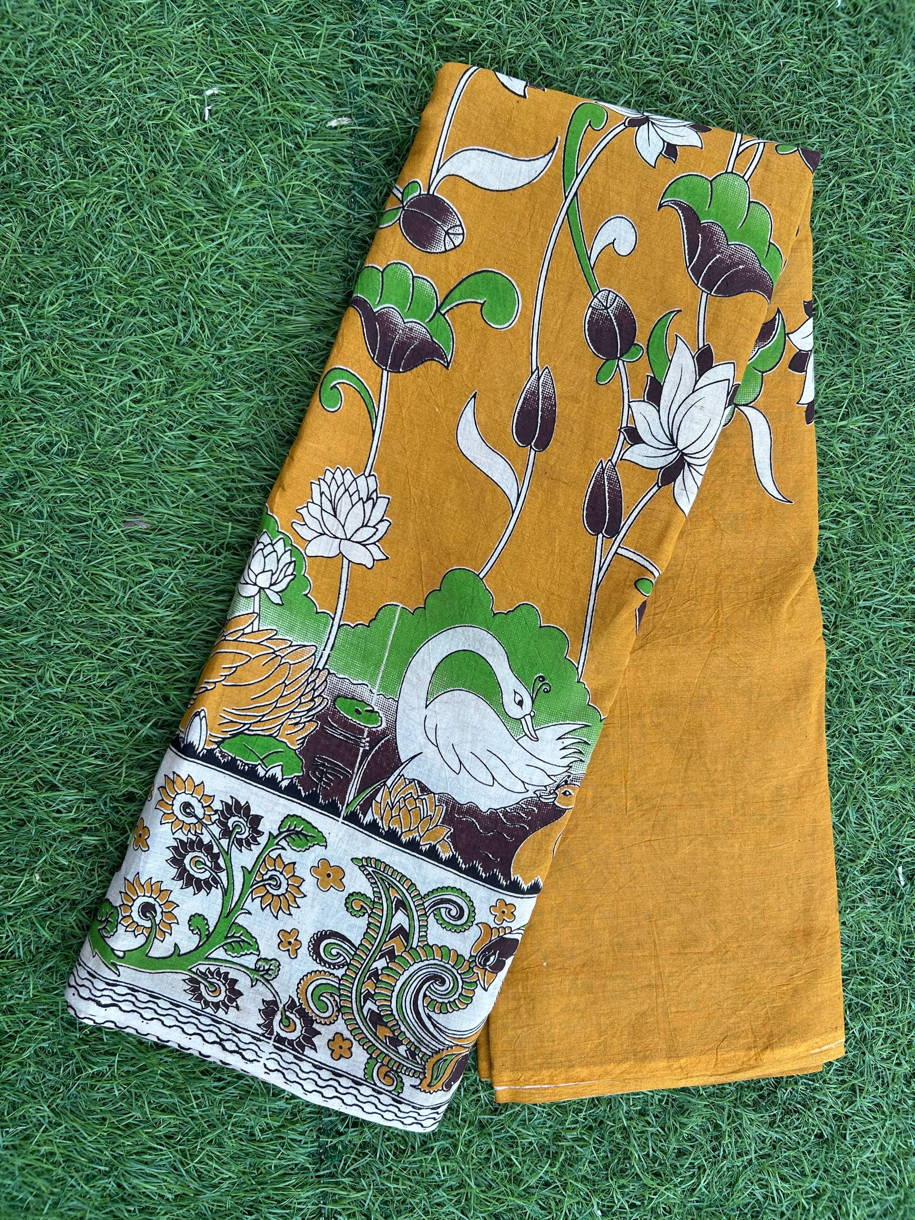 Kalamkari Cotton Saree – KCS-M526