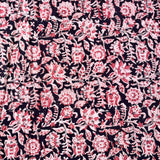 Kalamkari Block Printed Cotton Fabric - HBP-B043