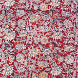 Kalamkari Block Printed Cotton Fabric - HBP-B043