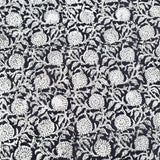 Kalamkari Block Printed Cotton Fabric - HBP-B065