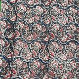 Kalamkari Block Printed Cotton Fabric - HBP-B063