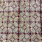 Kalamkari Block Printed Cotton Fabric - HBP-B045