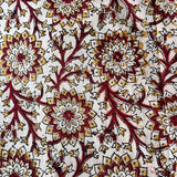 Kalamkari Block Printed Cotton Fabric - HBP-B044