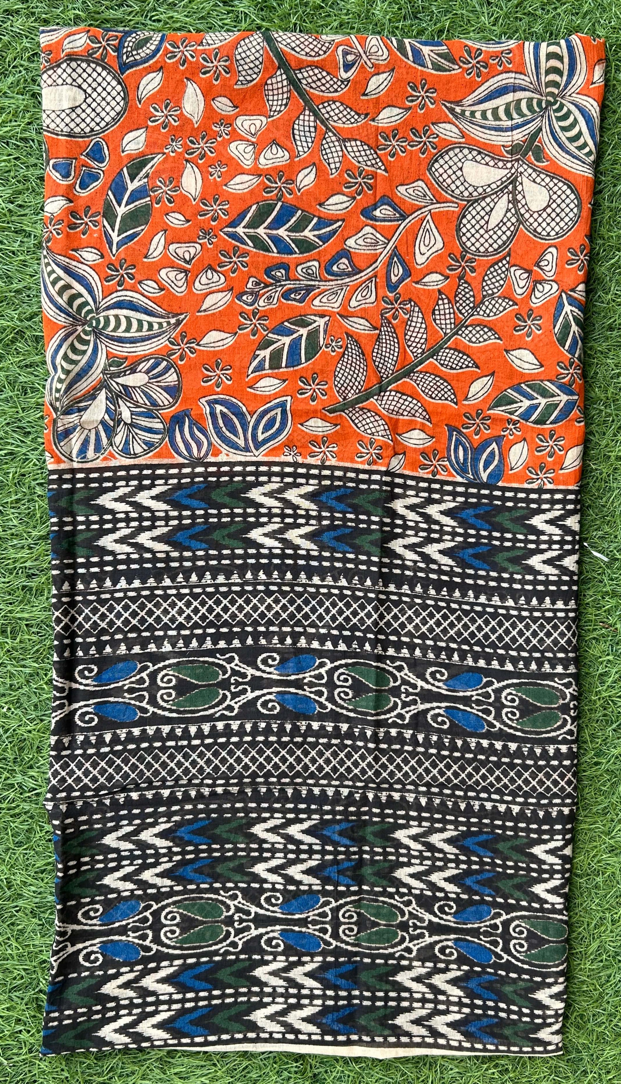 Kalamkari Cotton Screen Print Dupatta- KSPCD-M199