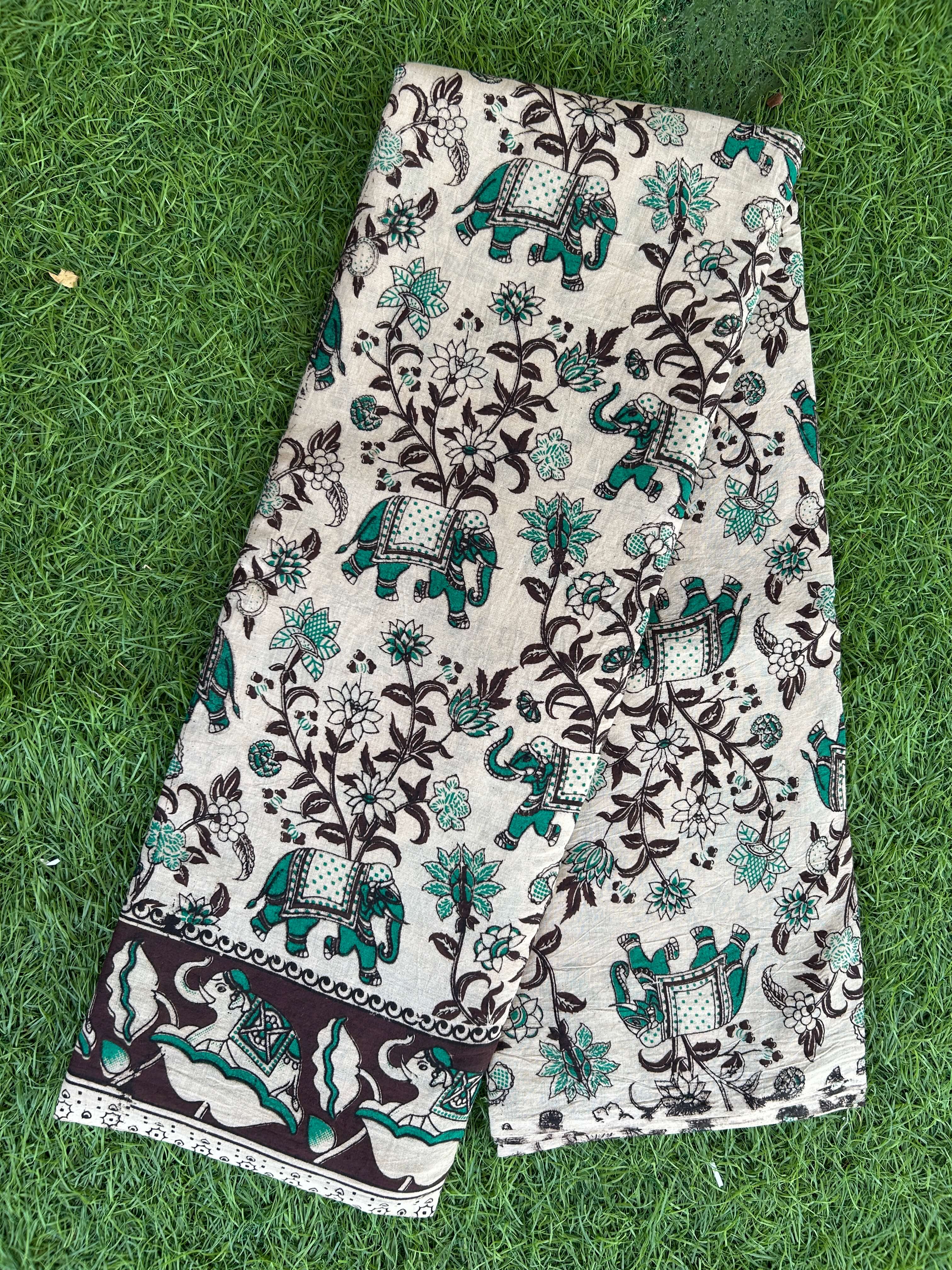 Kalamkari Cotton Saree – KCS-M528