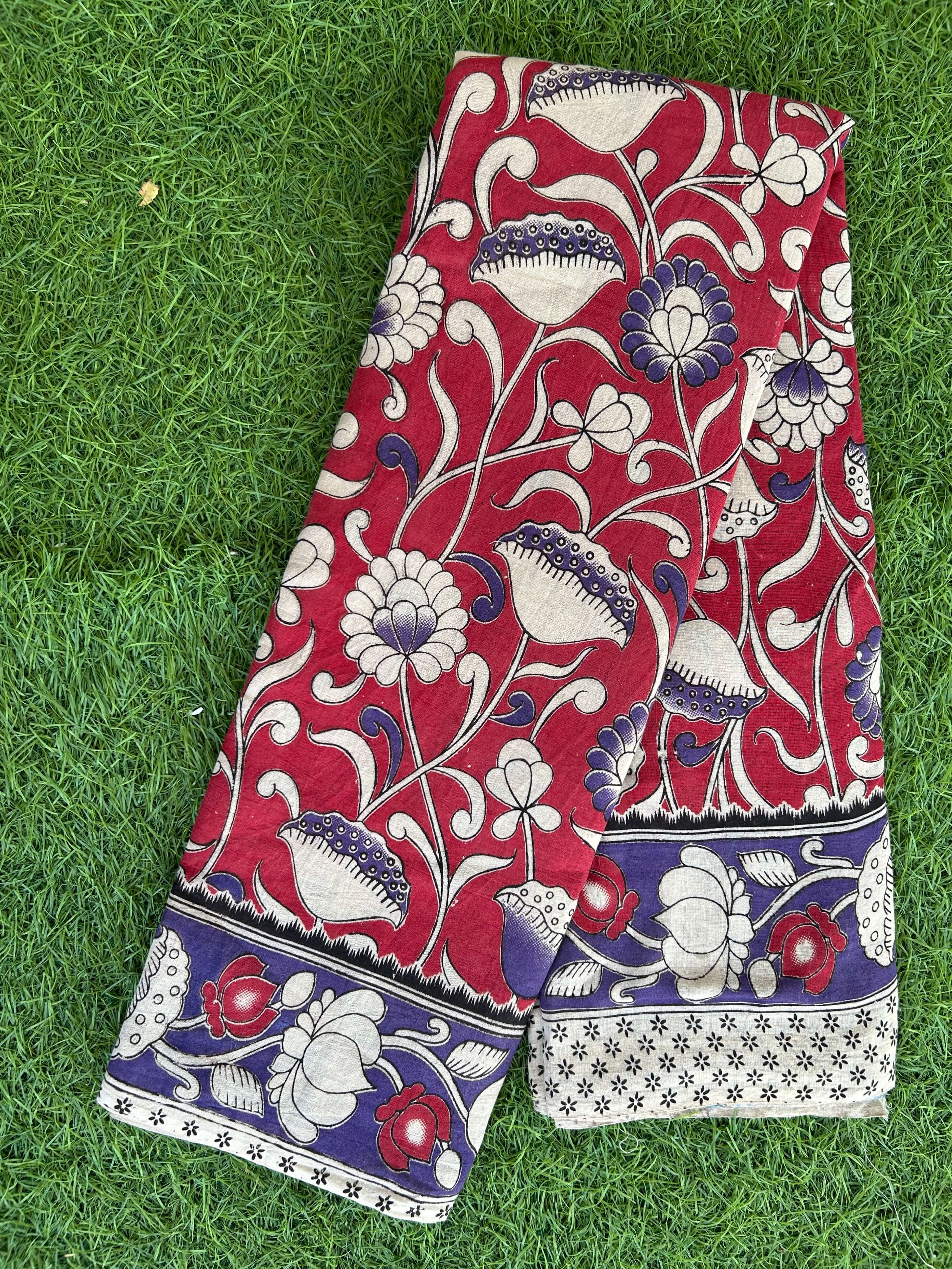 Kalamkari Cotton Saree – KCS-M532
