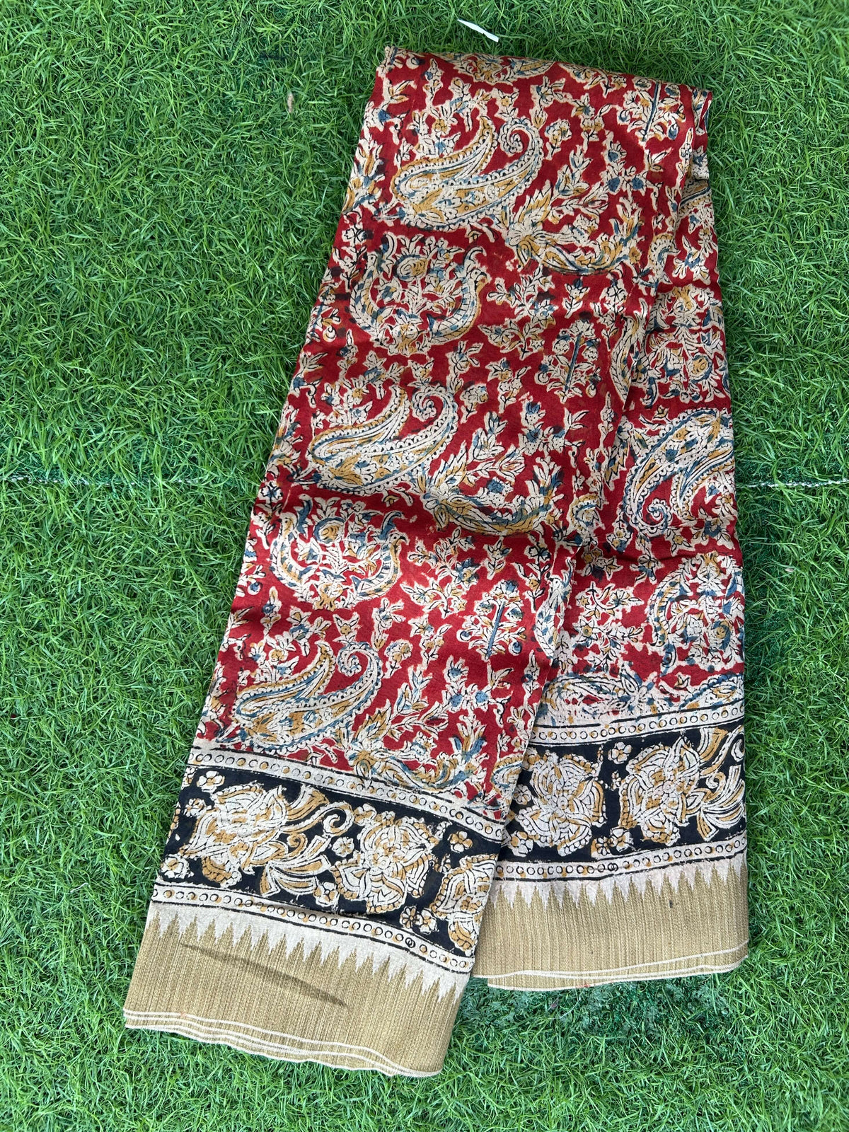 Kalamkari Chanderi Silk Saree-KCHAN-M187