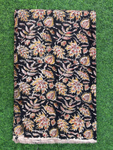 Kalamkari Block Printed Cotton Fabric - HBP-B023