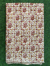 Kalamkari Block Printed Cotton Fabric - HBP-B028