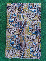 Kalamkari Block Printed Cotton Fabric - HBP-B029