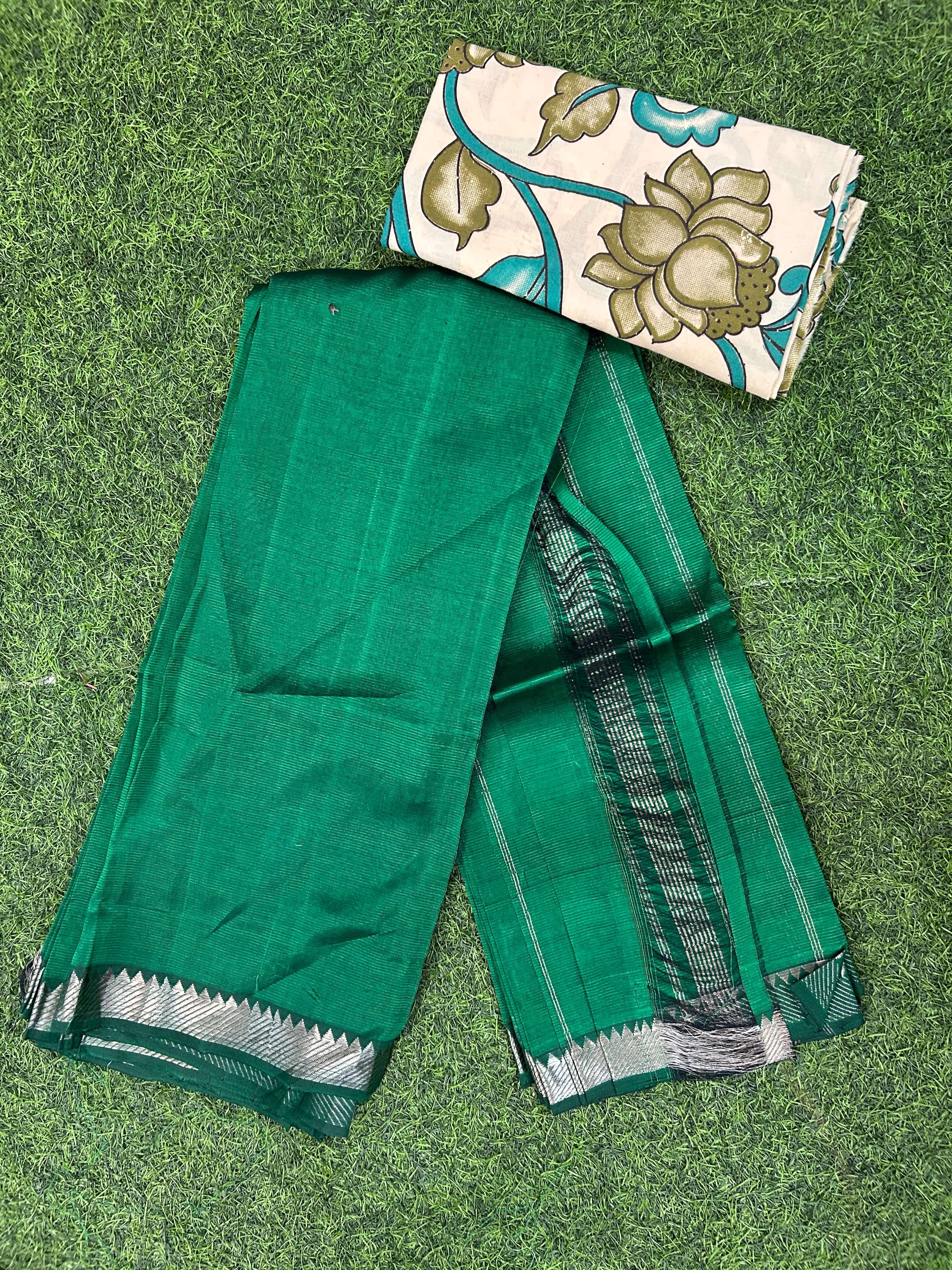 Handloom Mangalagiri Pattu Saree - HMS-M002