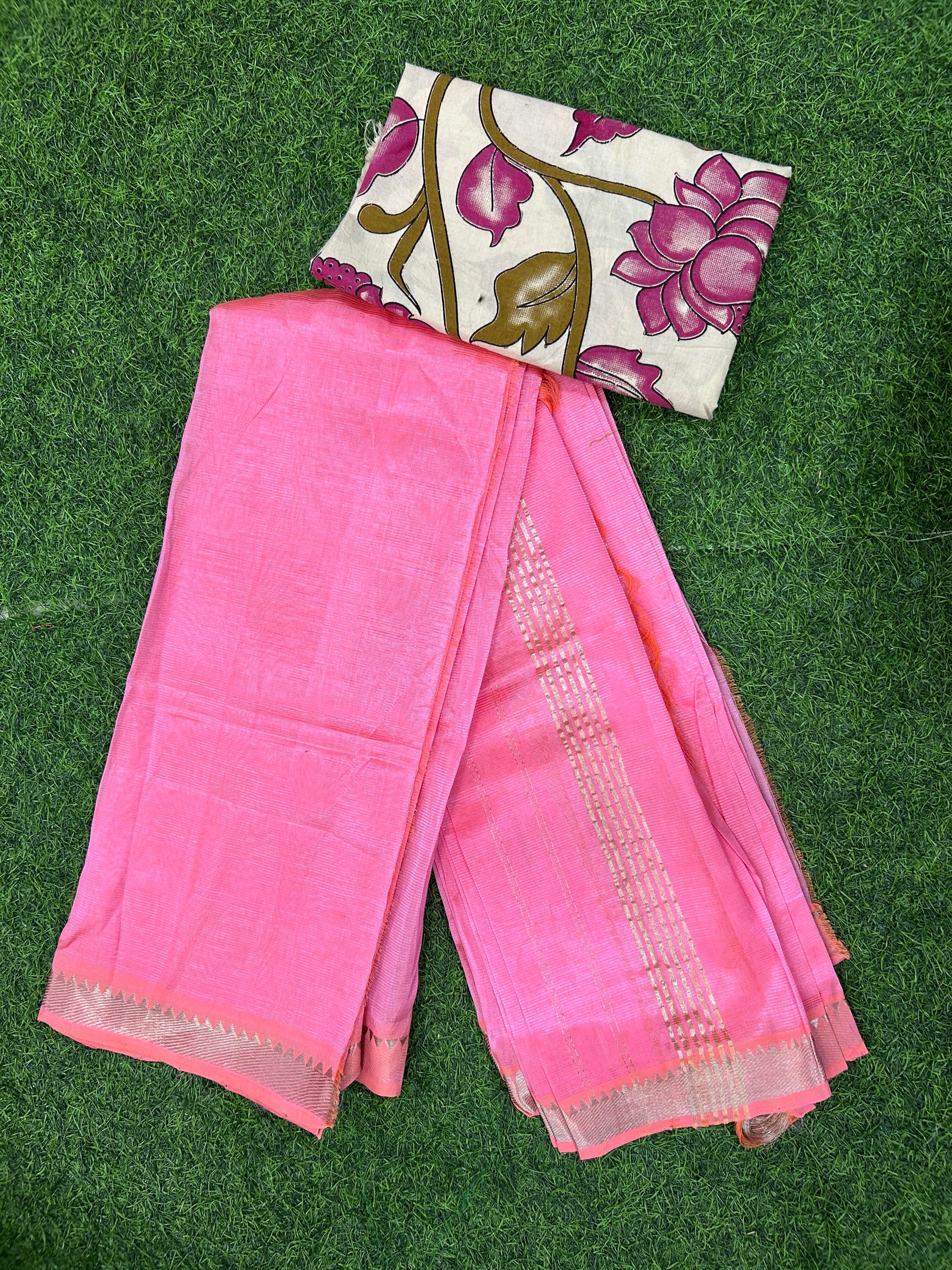 Handloom Mangalagiri Pattu Saree - HMS-M003