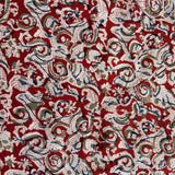 Kalamkari Block Printed Chennuri Silk Fabric - HBPS-B035