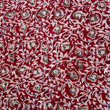 Kalamkari Block Printed Chennuri Silk Fabric - HBPS-B024