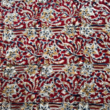 Kalamkari Block Printed Chennuri Silk Fabric - HBPS-B022