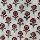 Kalamkari Block Printed Chennuri Silk Fabric - HBPS-B021