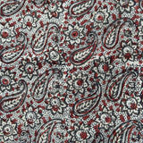 Kalamkari Block Printed Chennuri Silk Fabric - HBPS-B019