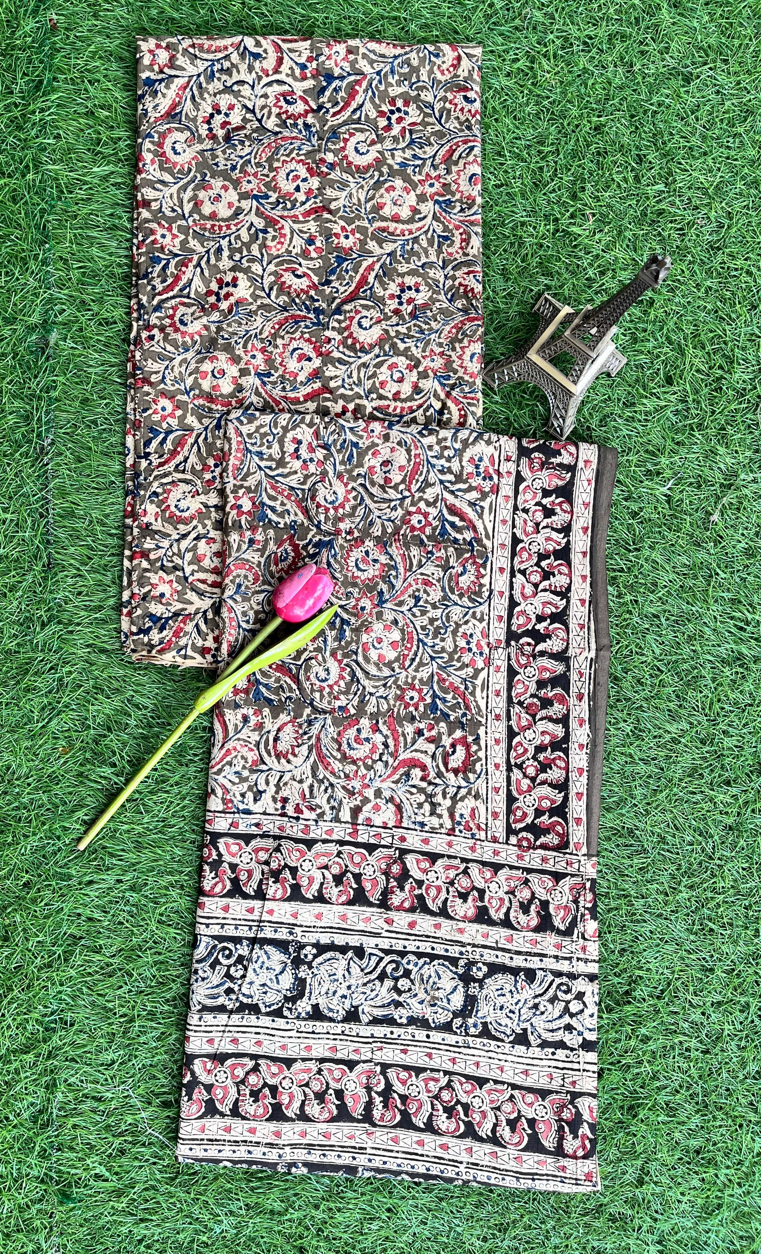 Kalamkari Cotton 2-Piece Dress Set – KHP-DSC-M034