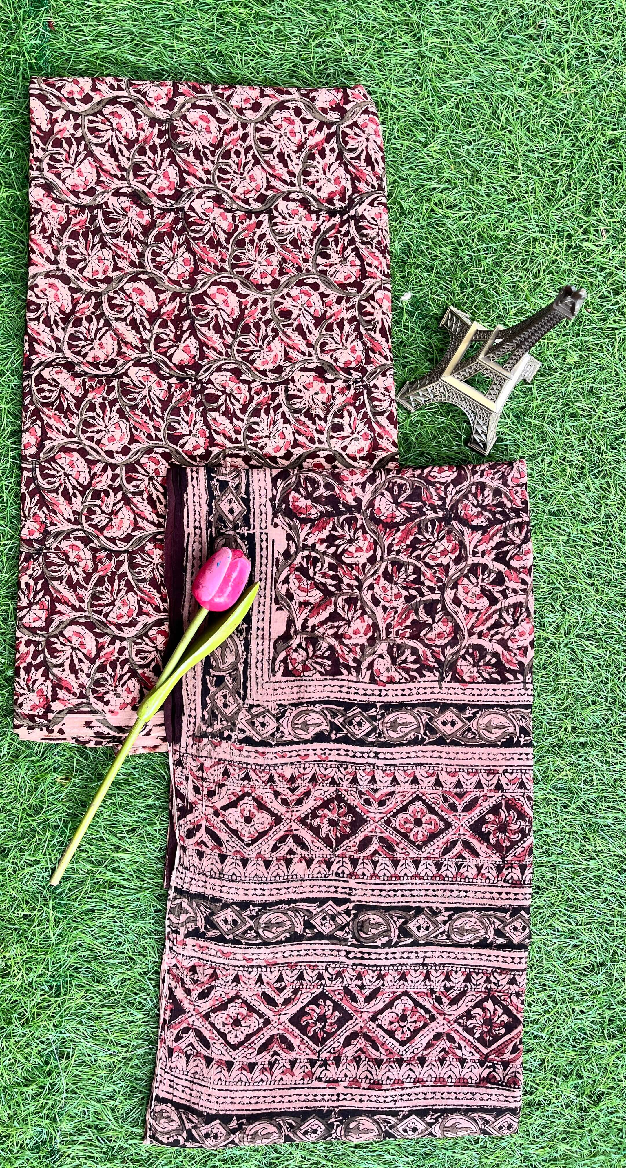 Kalamkari Cotton 2-Piece Dress Set – KHP-DSC-M036