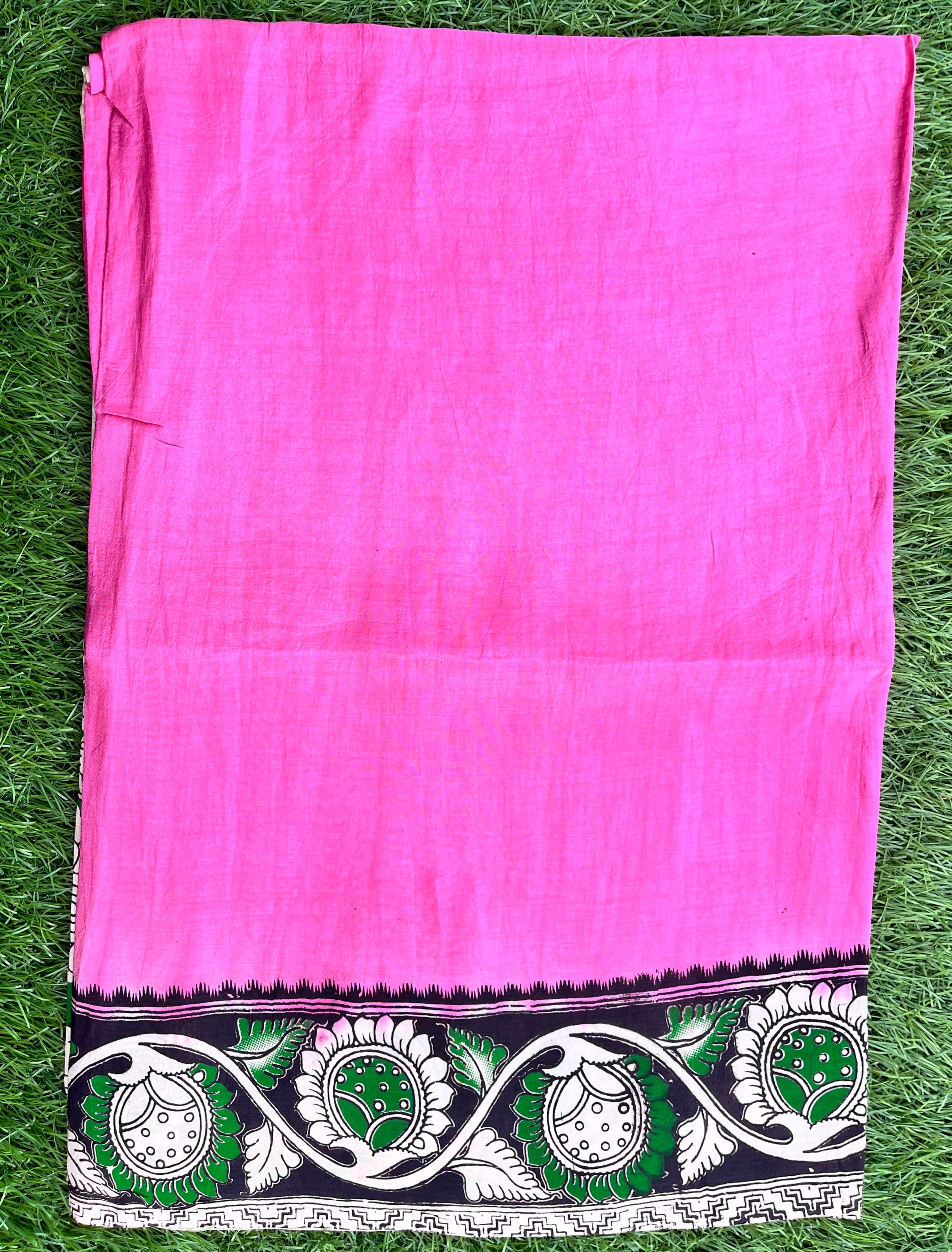 Tie & Dye Kalamkari Chenuri Silk Sarees – KHBTD-M091