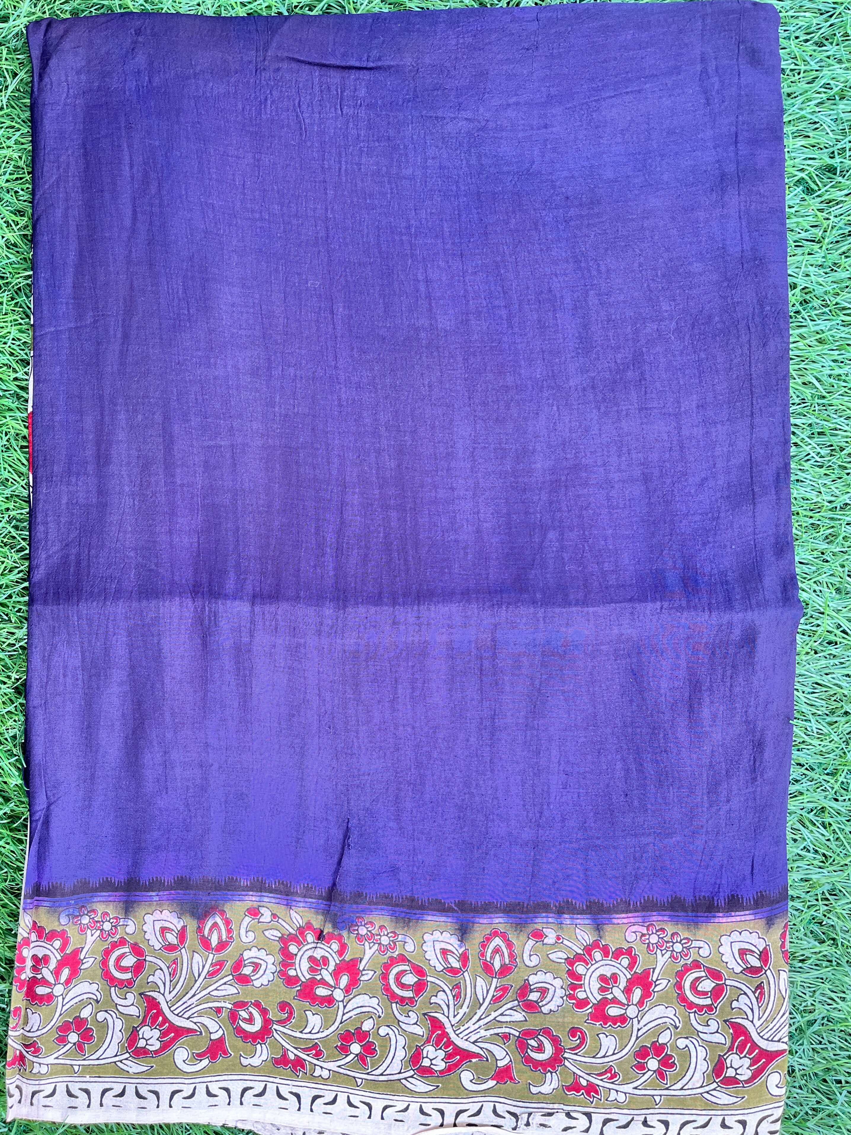 Tie & Dye Kalamkari Chenuri Silk Sarees – KHBTD-M094