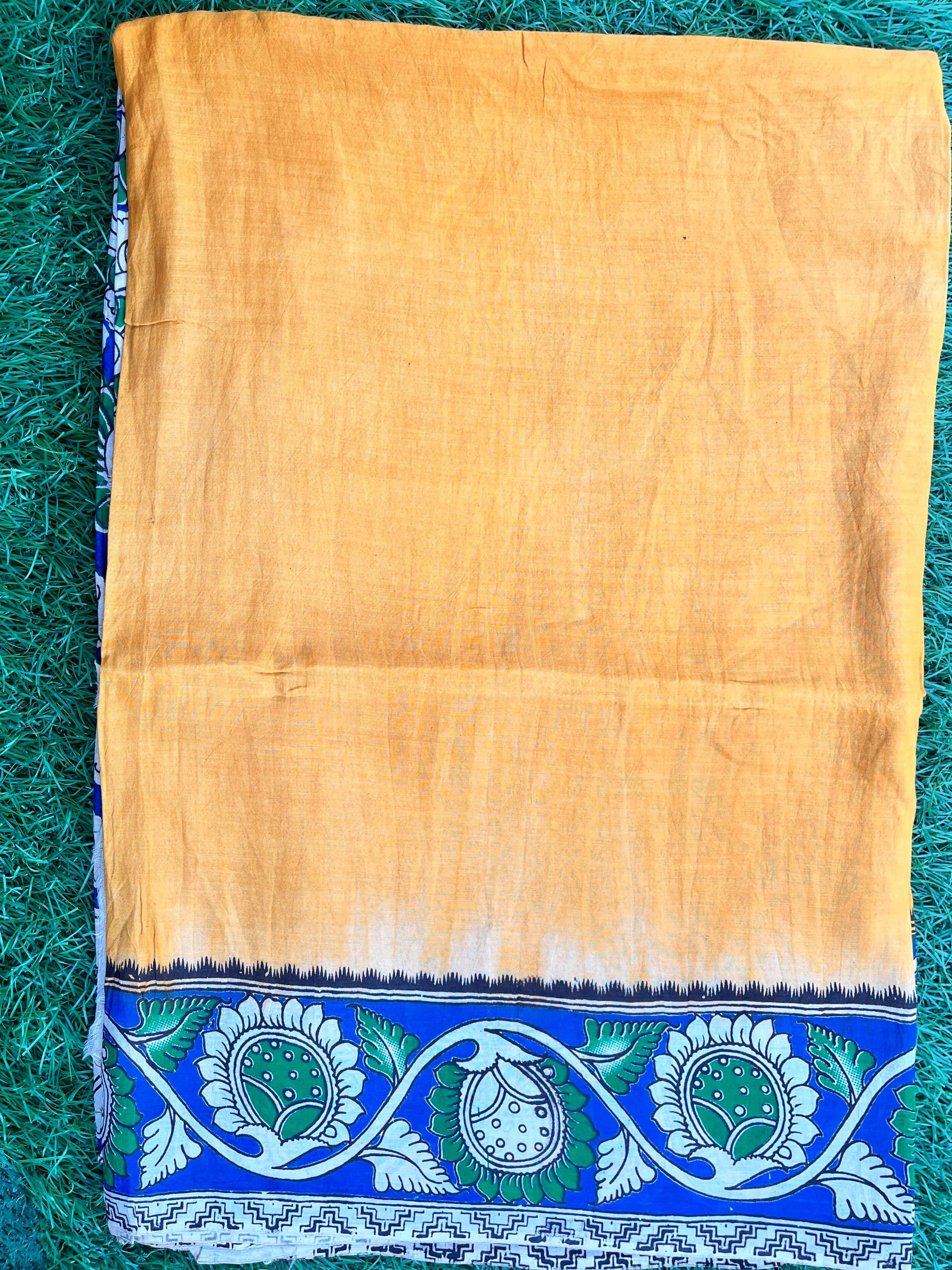 Tie & Dye Kalamkari Chenuri Silk Sarees – KHBTD-M101