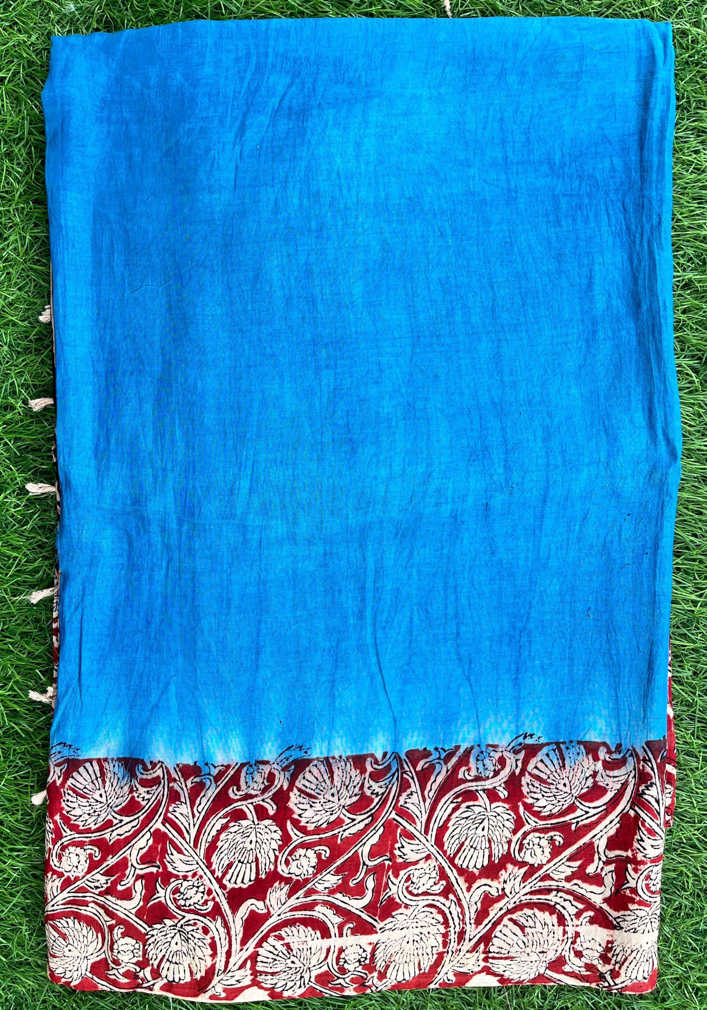 Tie & Dye Kalamkari Chenuri Silk Sarees – KHBTD-M102