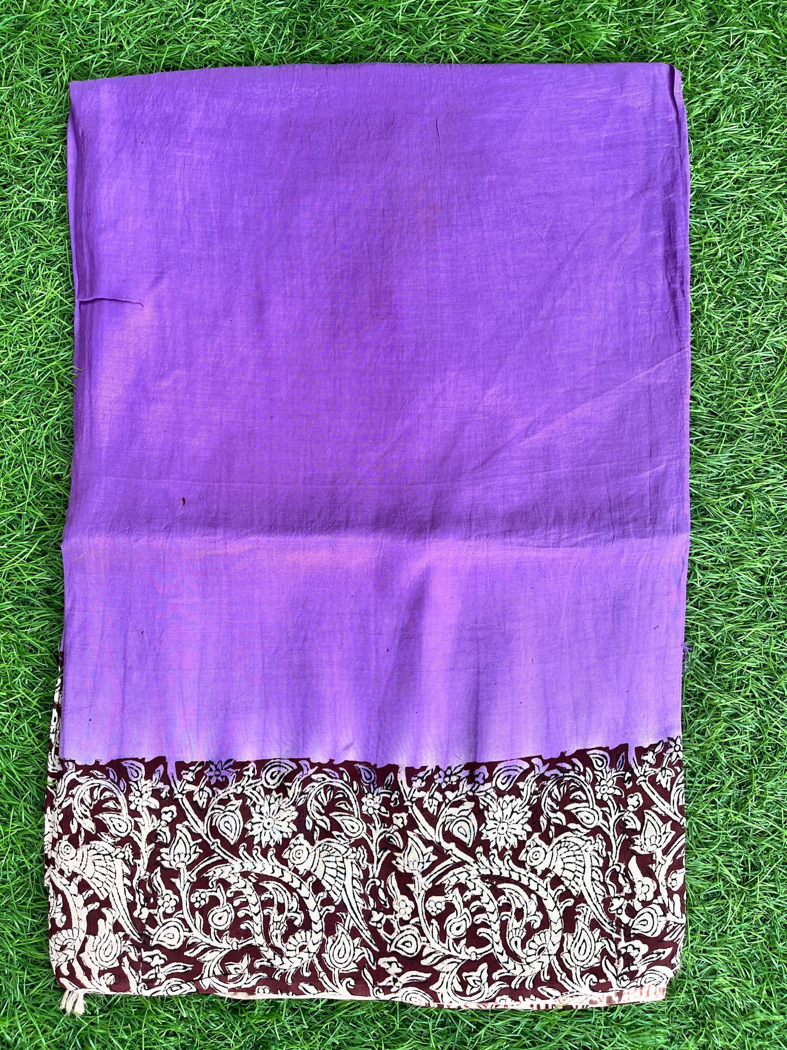 Tie & Dye Kalamkari Chenuri Silk Sarees – KHBTD-M122