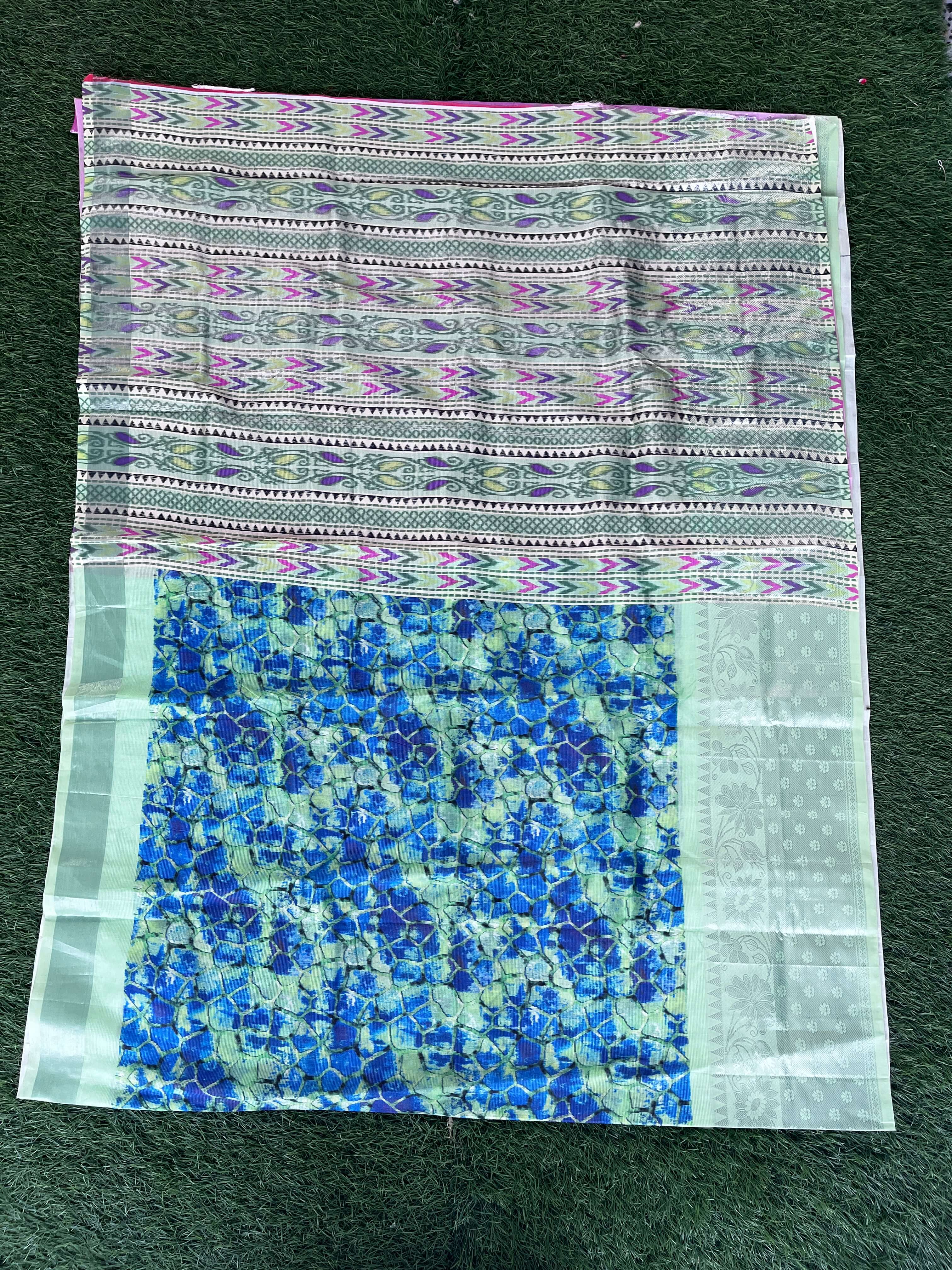 Digital Print Mangalagiri Pattu Sarees -PLSM002-DP-M002