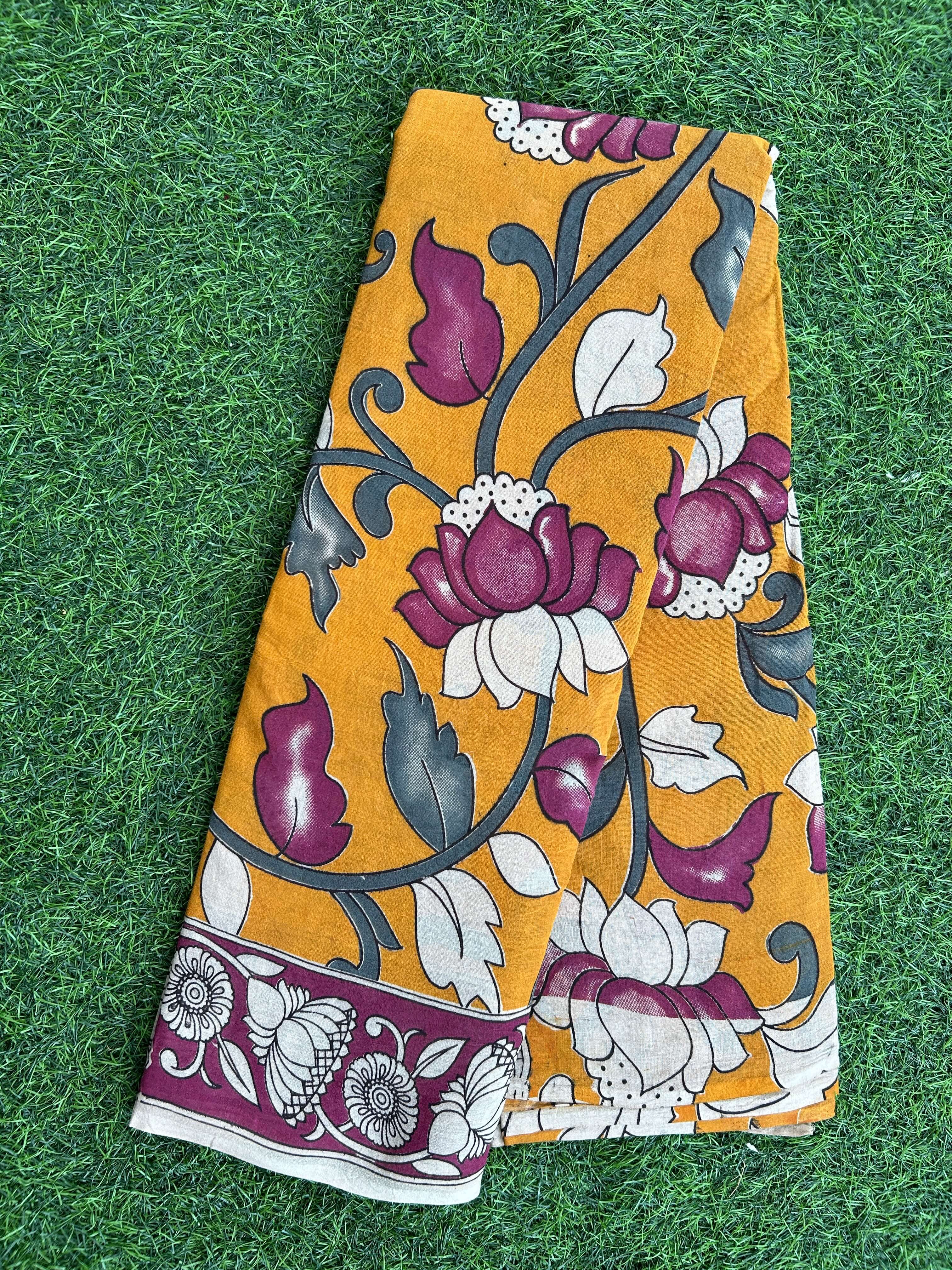 Kalamkari Cotton Saree – KCS-M543