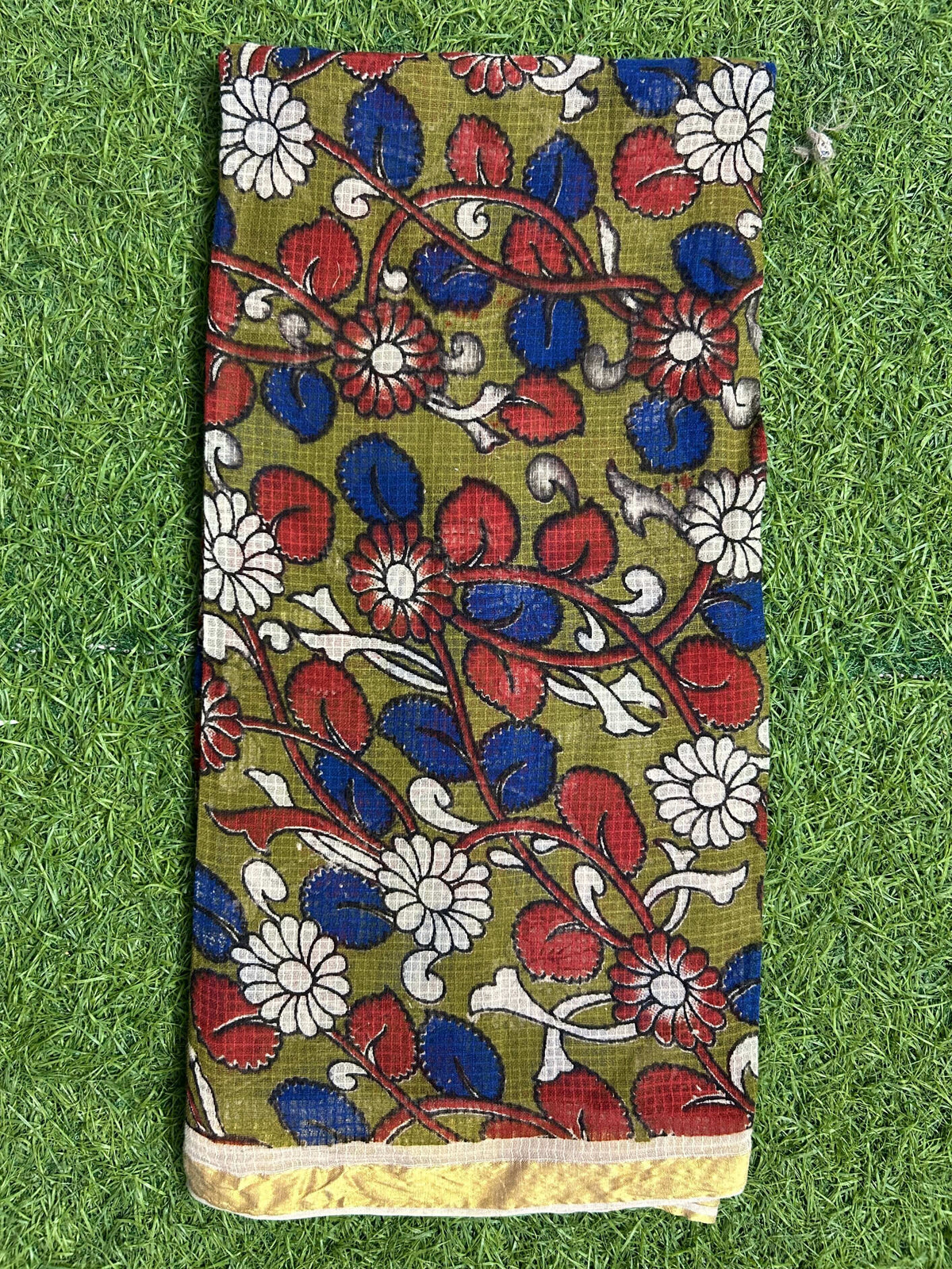 Kalamkari Kota Cotton Screen Printed Duppata-KKC-SCD-M081