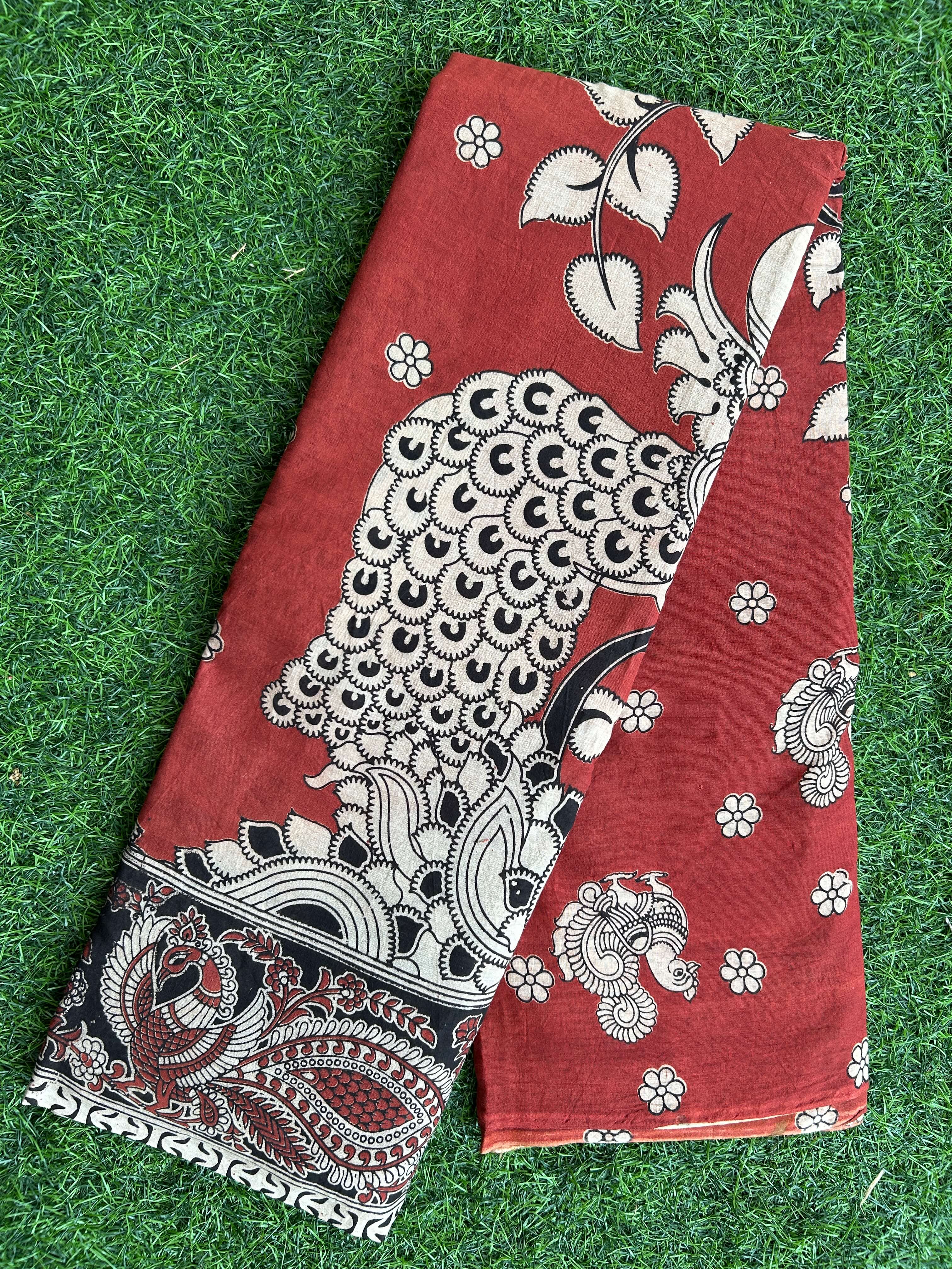 Kalamkari Cotton Saree – KCS-M536