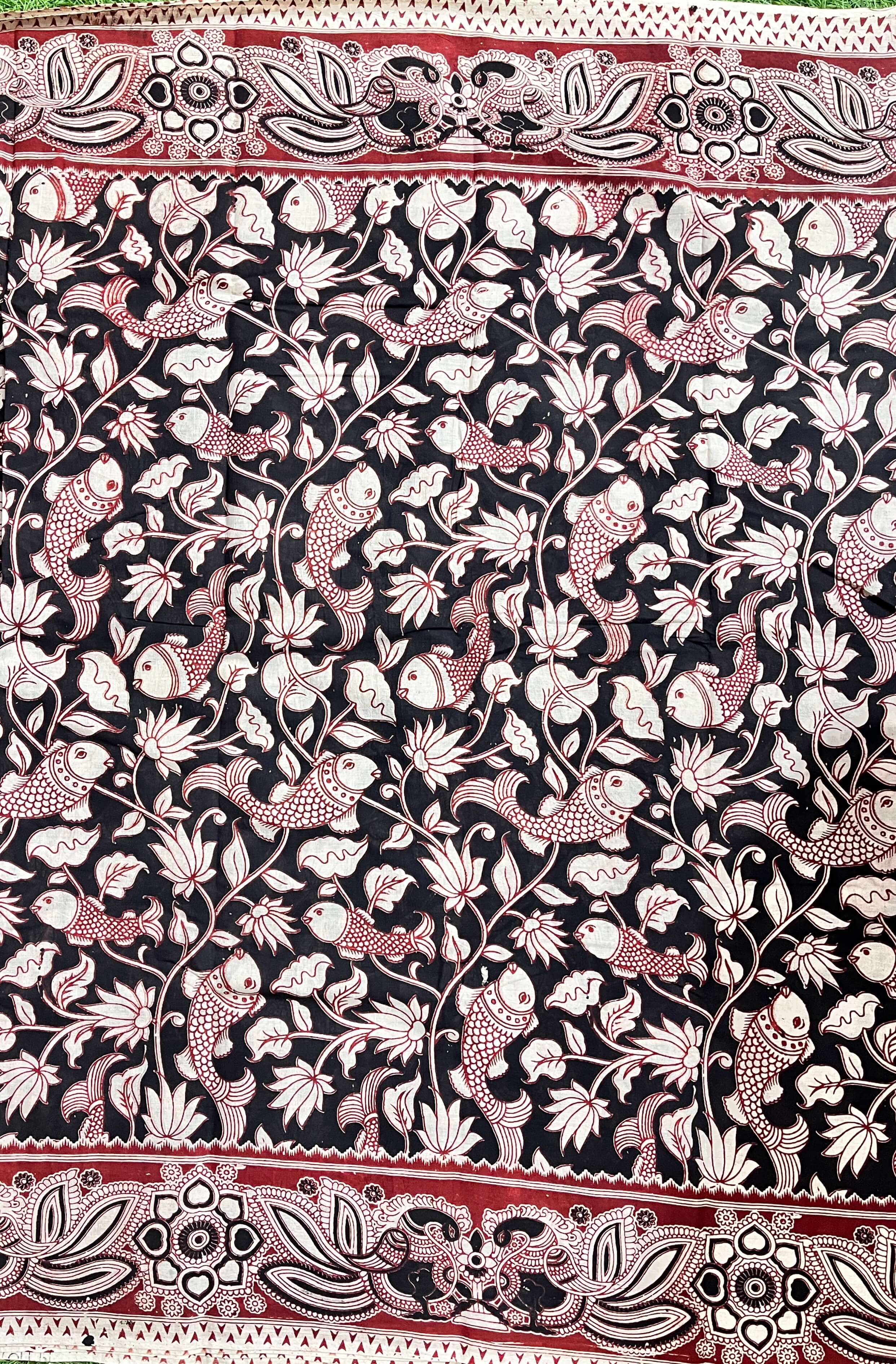 Kalamkari Cotton Saree – KCS-M313